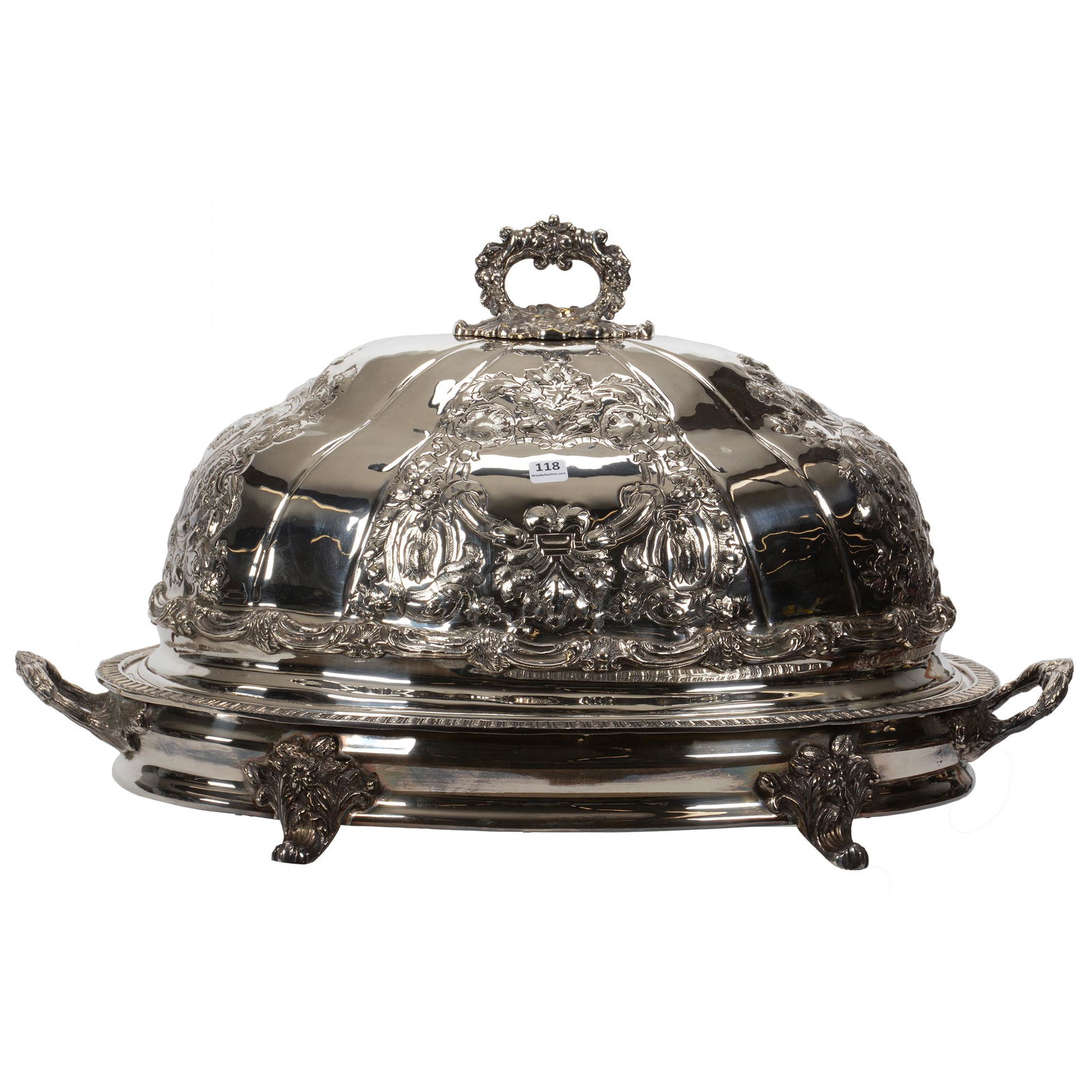 Massive Sheffield Silver Turkey Server and Lid (1 of 5)