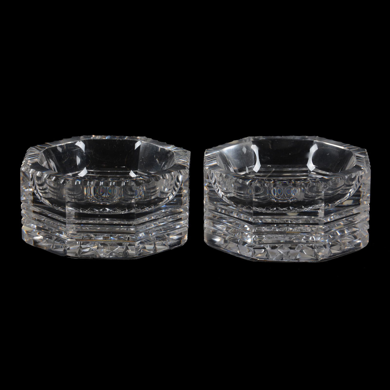 Pair Salt Dips, ABCG, Signed Hawkes (1 of 3)