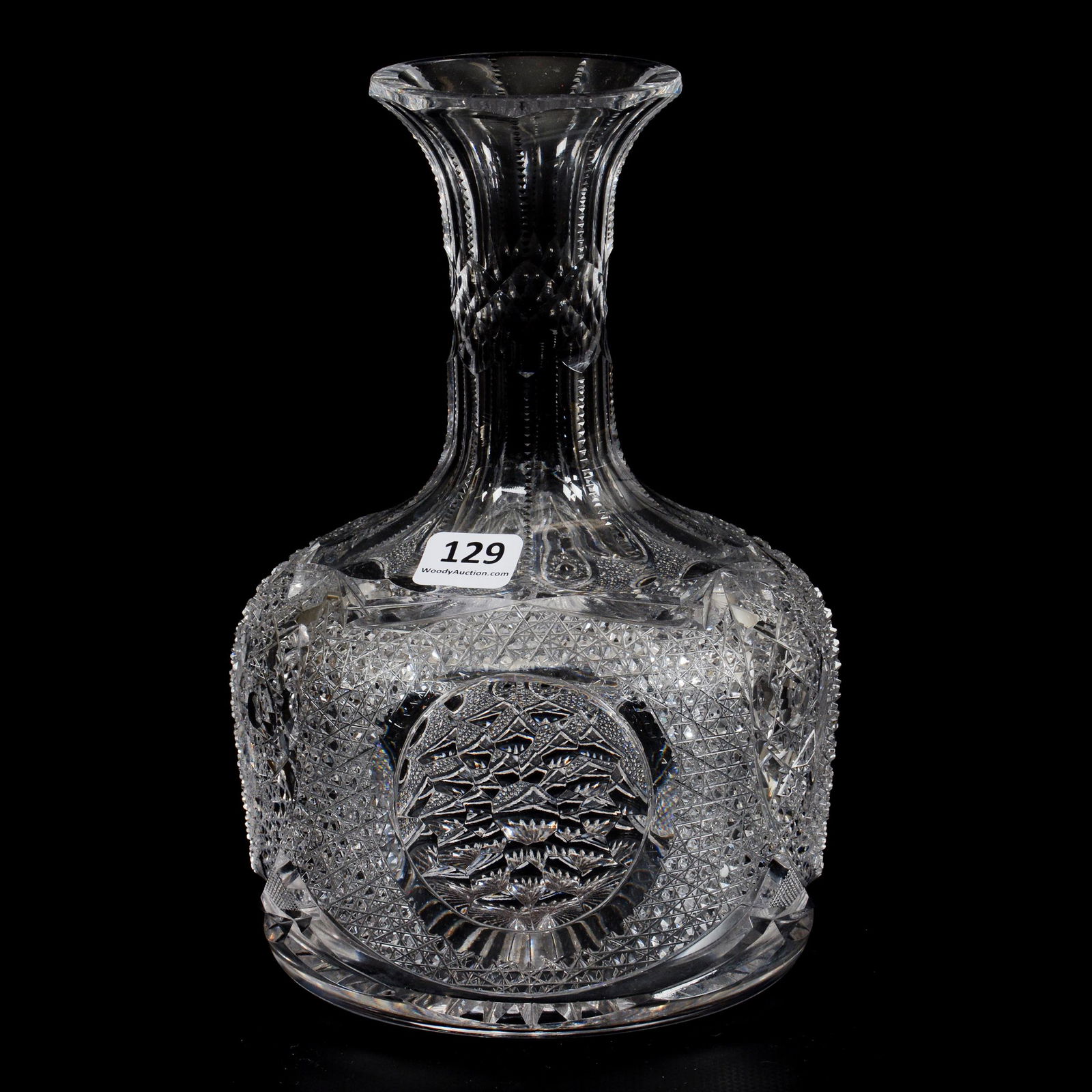 Water Carafe, American Brilliant Cut Glass (1 of 3)