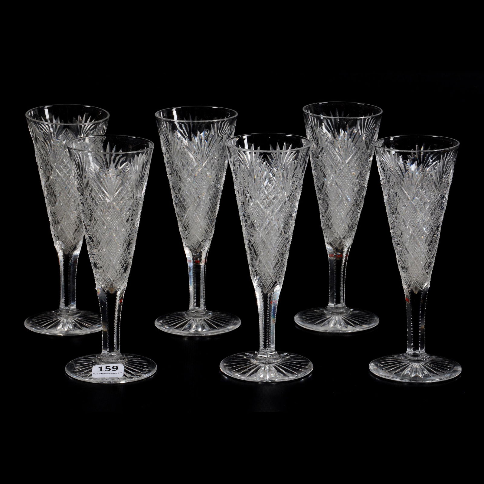 (6) Champagne Flutes, ABCG (1 of 3)