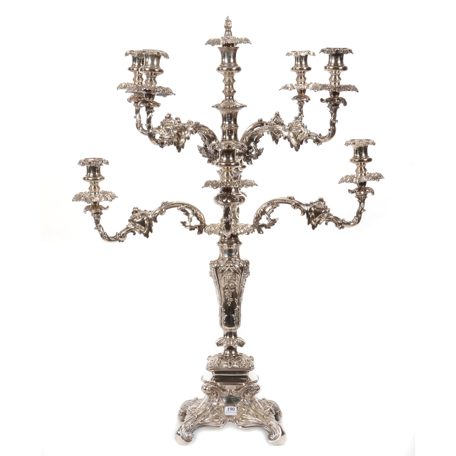 Massive Silverplate Candelabra, Nine Arms (1 of 7)