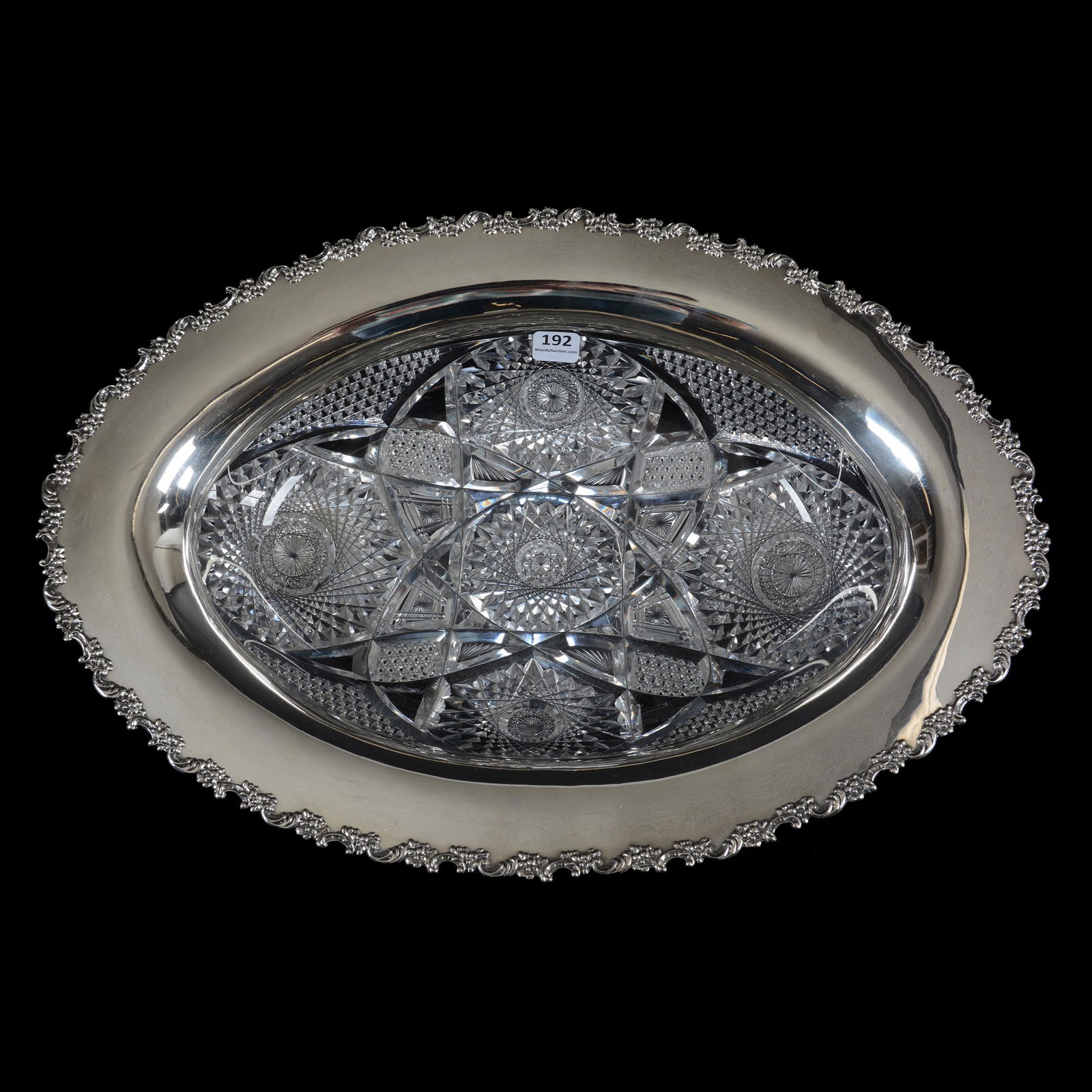 Oval Serving Dish, ABCG, Sterling Silver Rim (1 of 6)