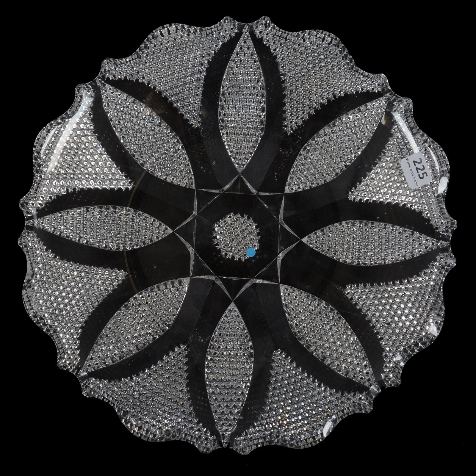 Round Tray, ABCG, Signed Libbey Delphos Pattern (1 of 2)