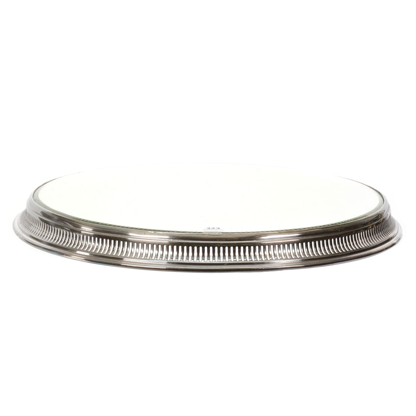 Beveled Mirror Plateau, Silverplate Frame (1 of 4)