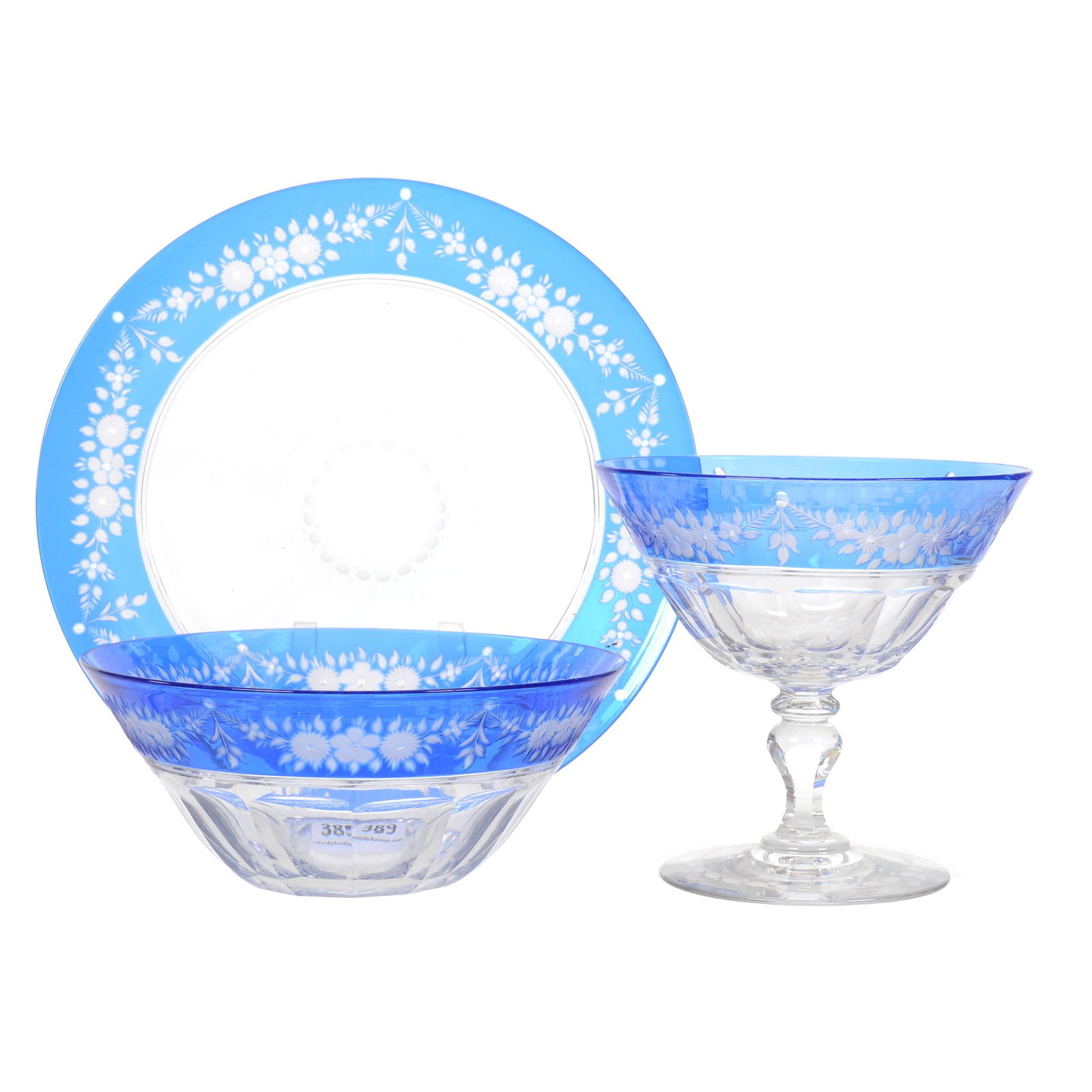 Three Piece Set, ABCG, Blue Cut To Clear (1 of 3)