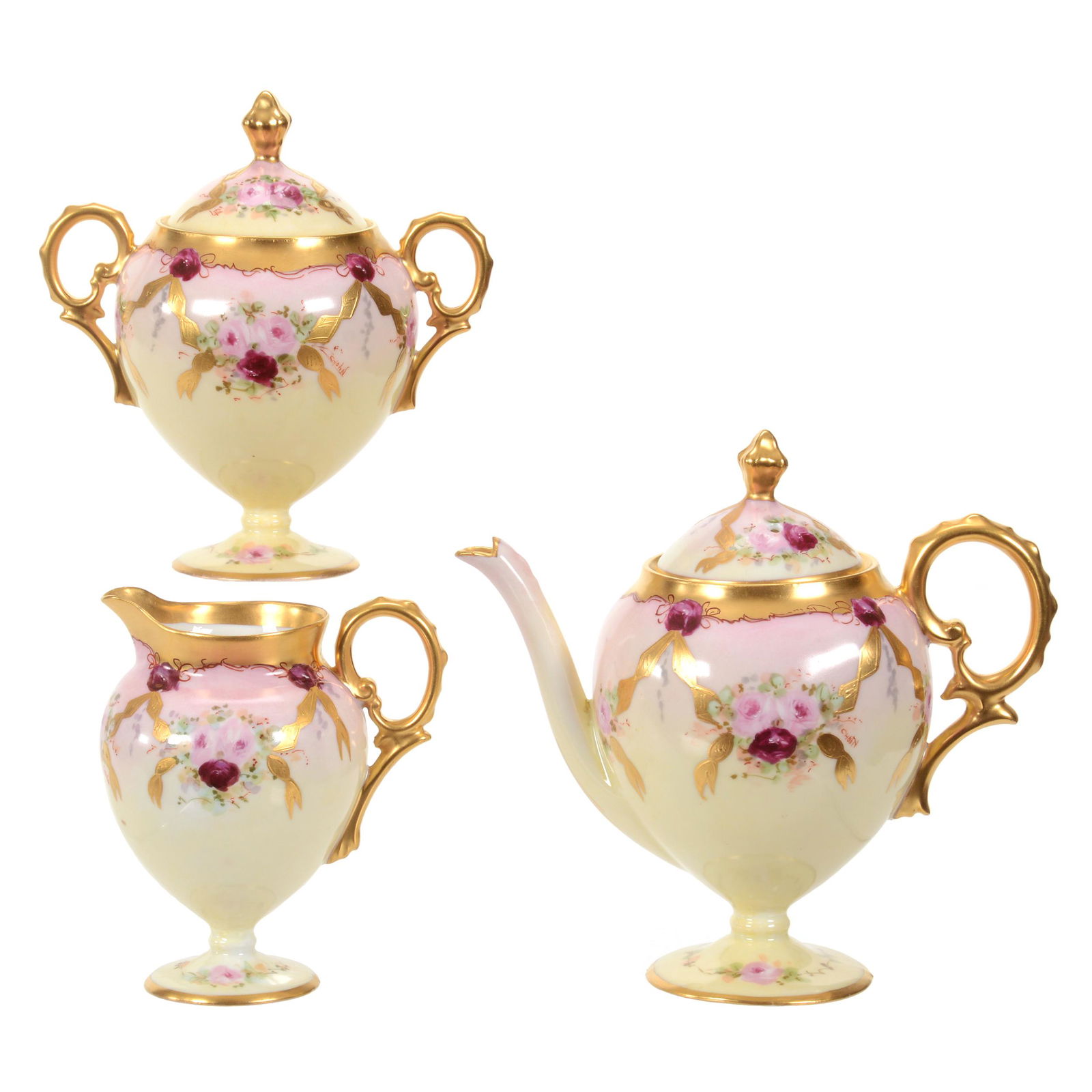 Tea Set, Three Piece, Pickard Mark #4 (1 of 4)