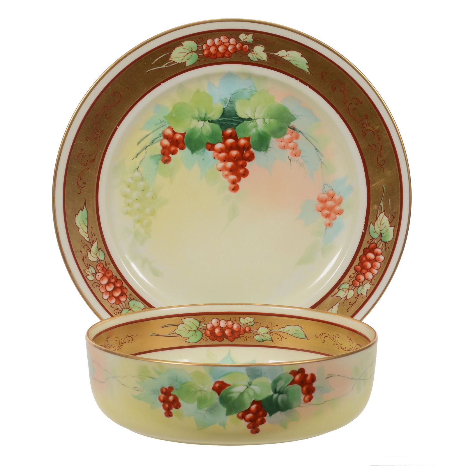 Bowl With Underplate, Pickard #5 (1 of 4)