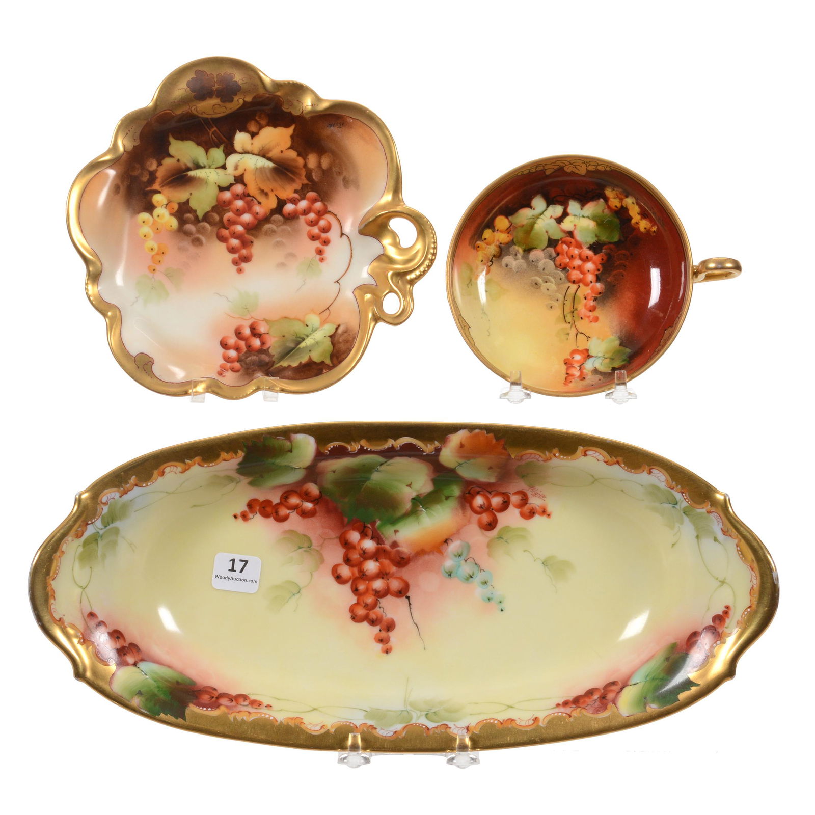 (3) Items Marked Pickard, Autumn Currant Decor (1 of 5)