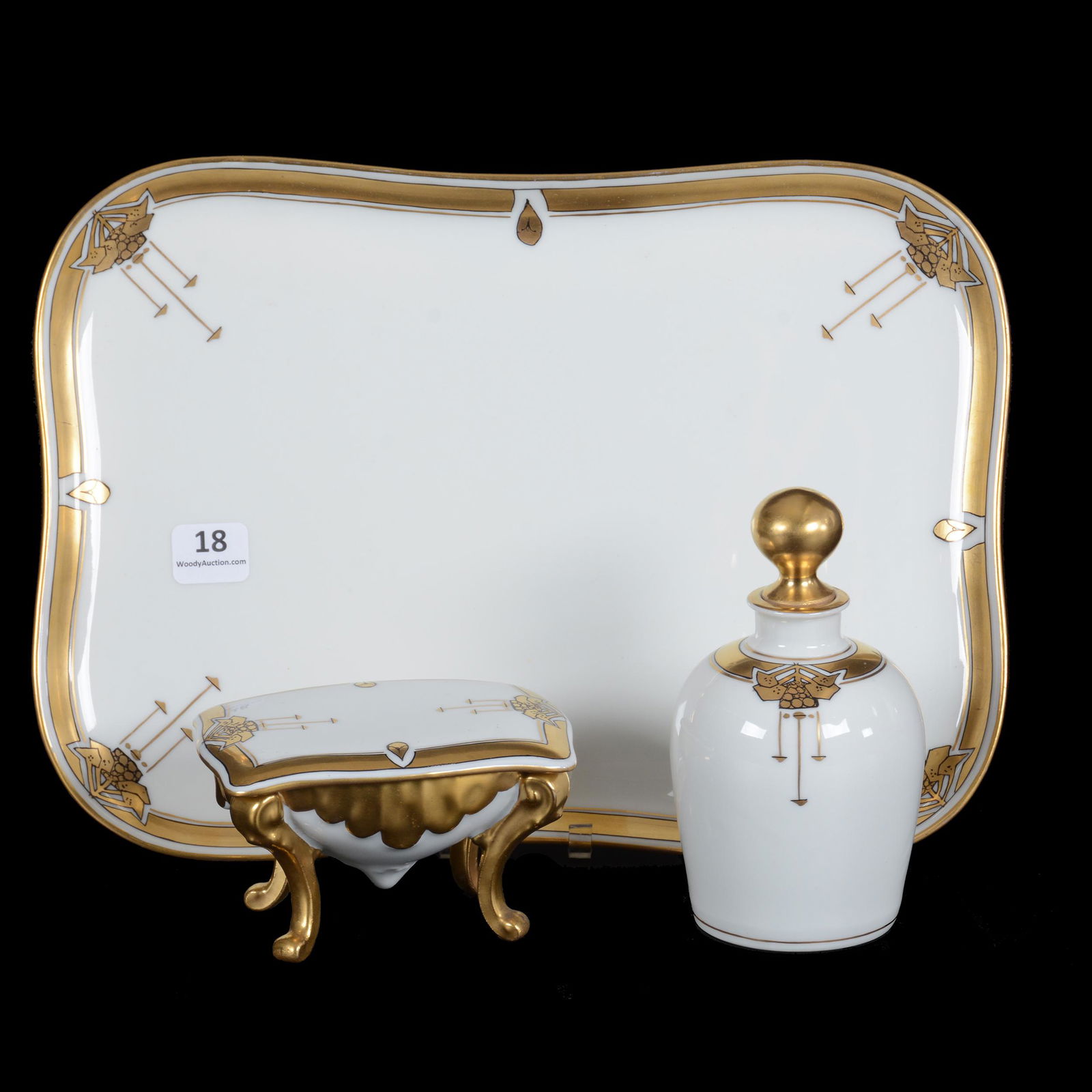 Dresser Set, Three Piece, Pickard Mark #7 (1 of 3)