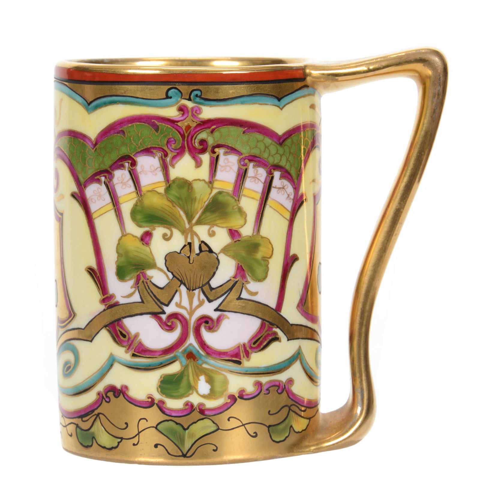 Mug, Pickard Mark #4, Ginkho (sic) Pattern (1 of 5)