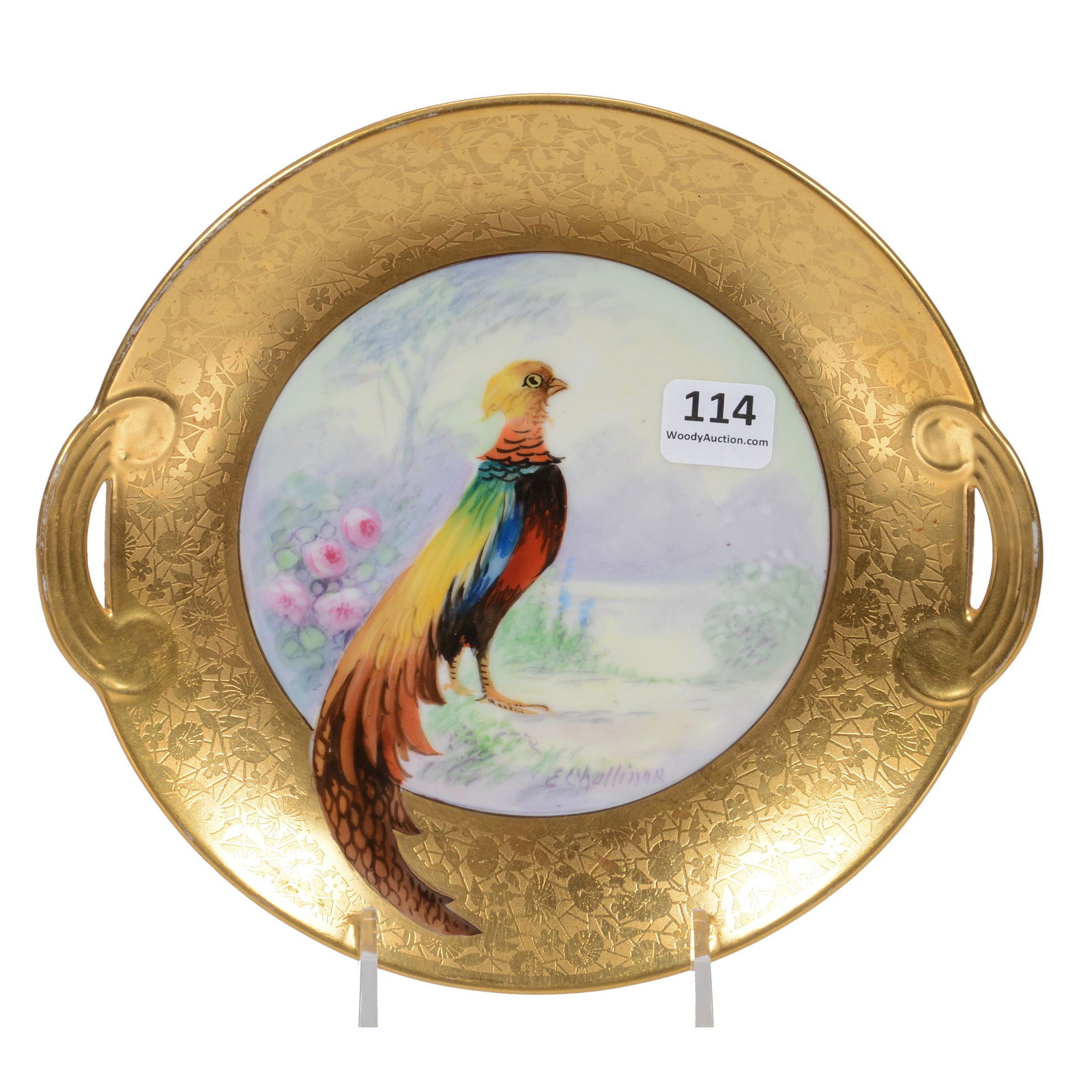 Plate, Pickard Mark #9, Two Handles (1 of 3)