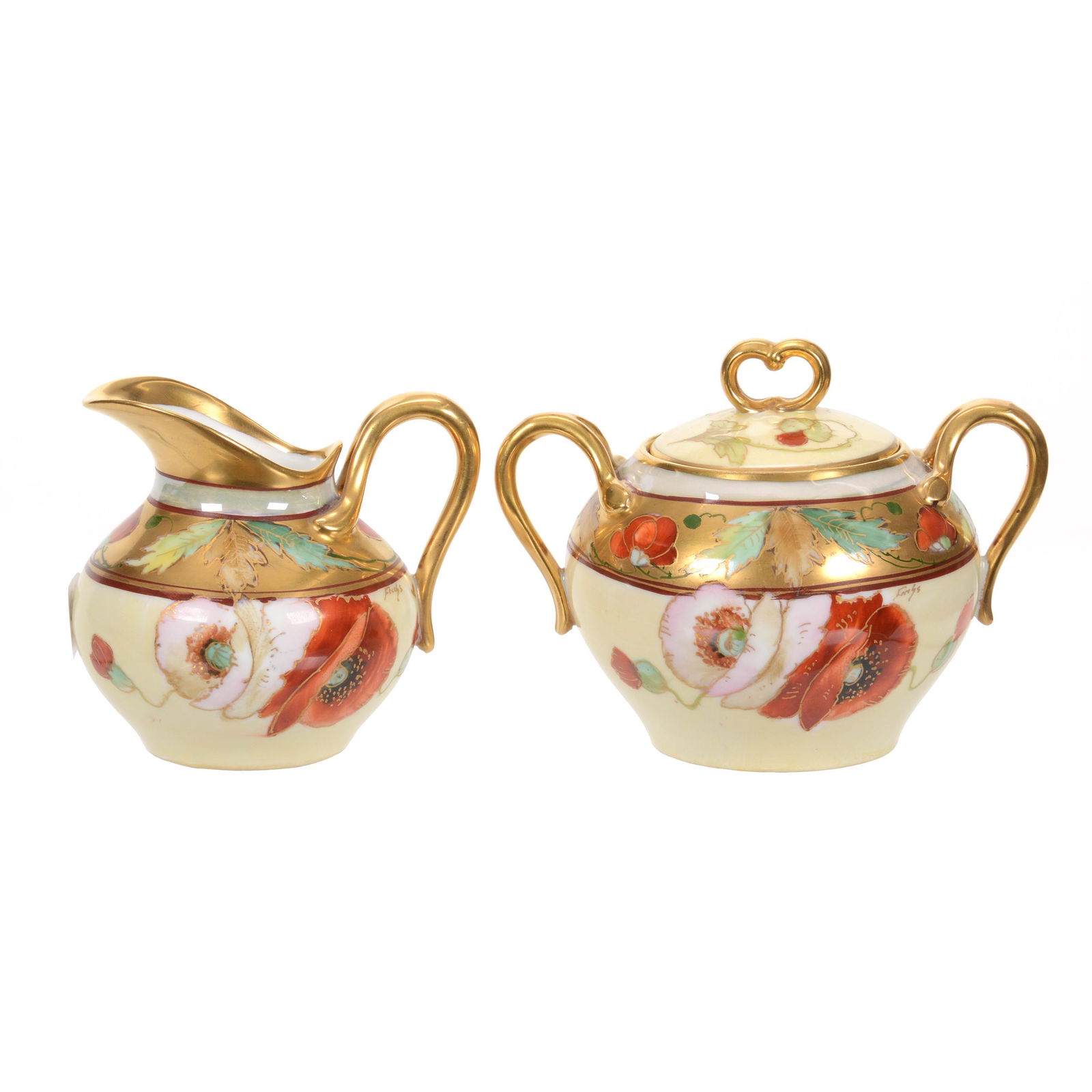 Creamer And Sugar Set, Pickard Mark #5 (1 of 5)