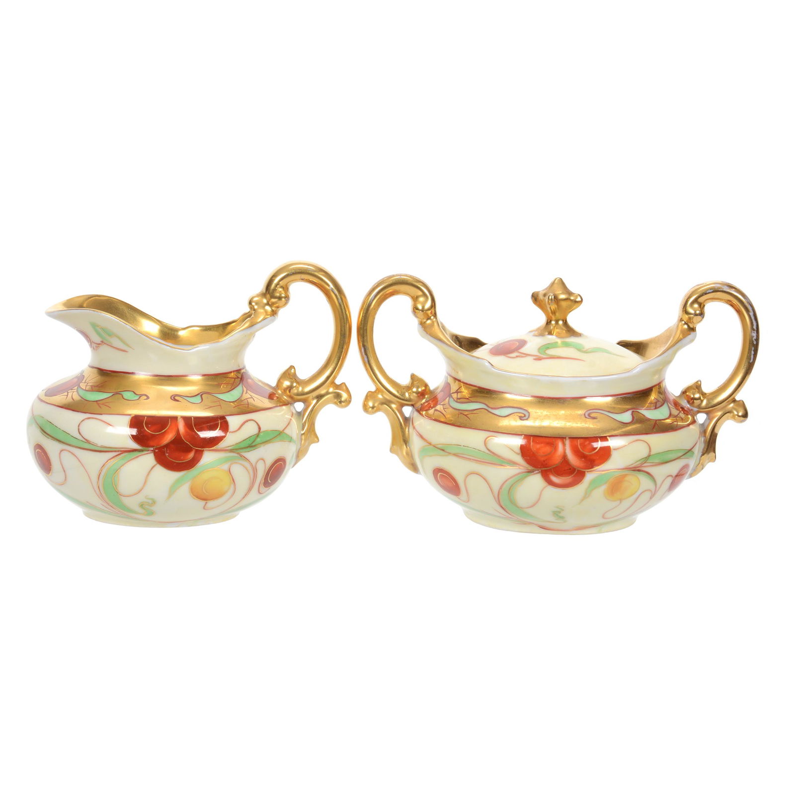 Creamer And Sugar Set, Pickard Mark #4 (1 of 4)