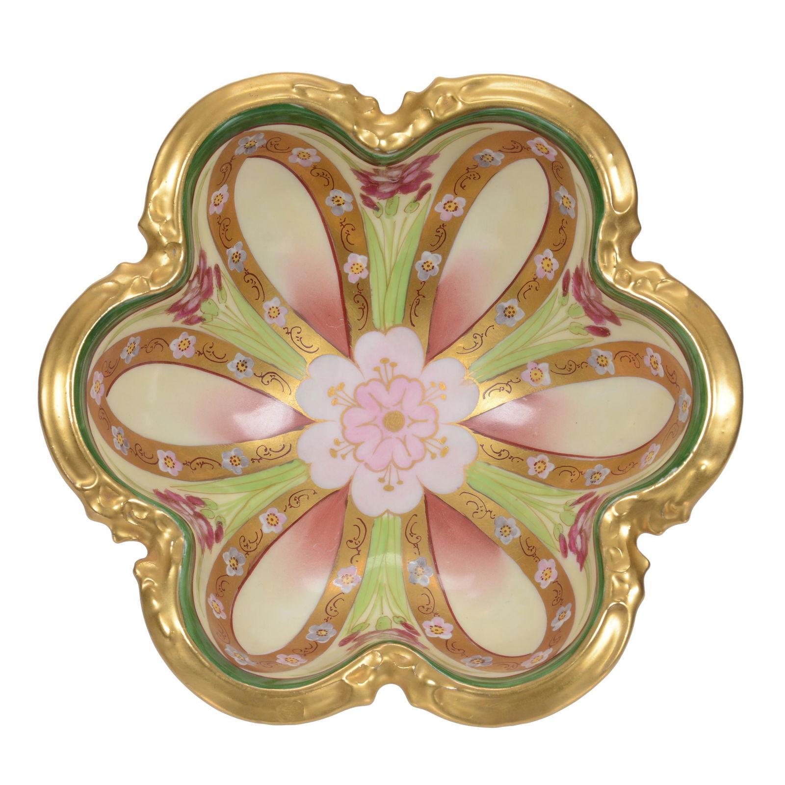 Nut Bowl, Three Footed Scalloped, Pickard Mark #4 (1 of 3)