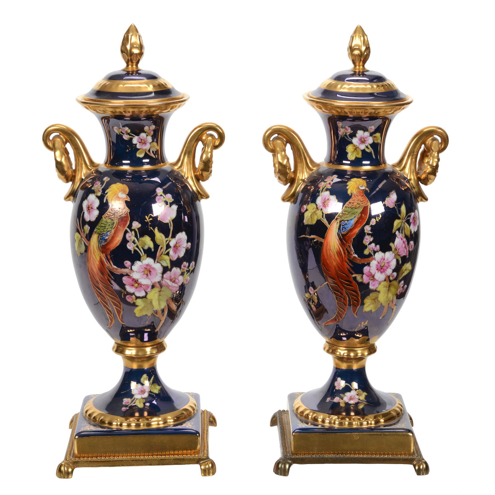 Pair Of Pedestal "Urn" Lamps, No Studio Mark (1 of 3)