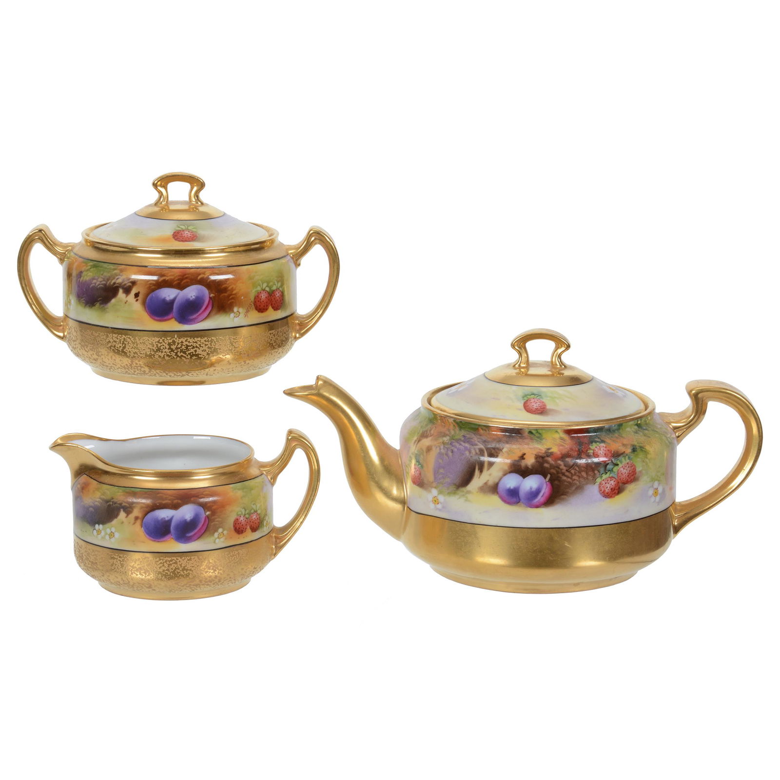 Tea Set, Pickard Marks, Three Piece (1 of 5)