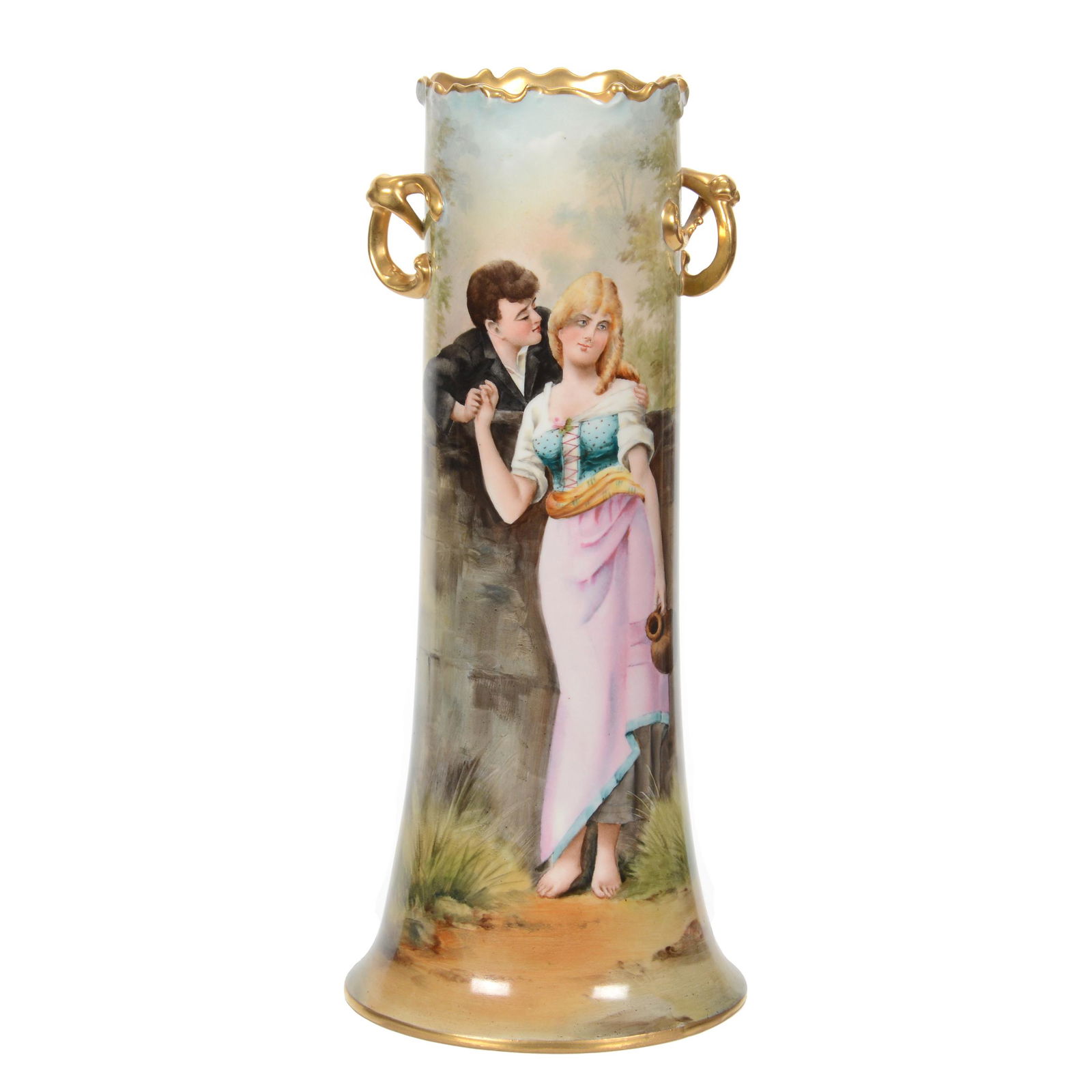 Vase, Two Handles, No Studio Mark (1 of 4)