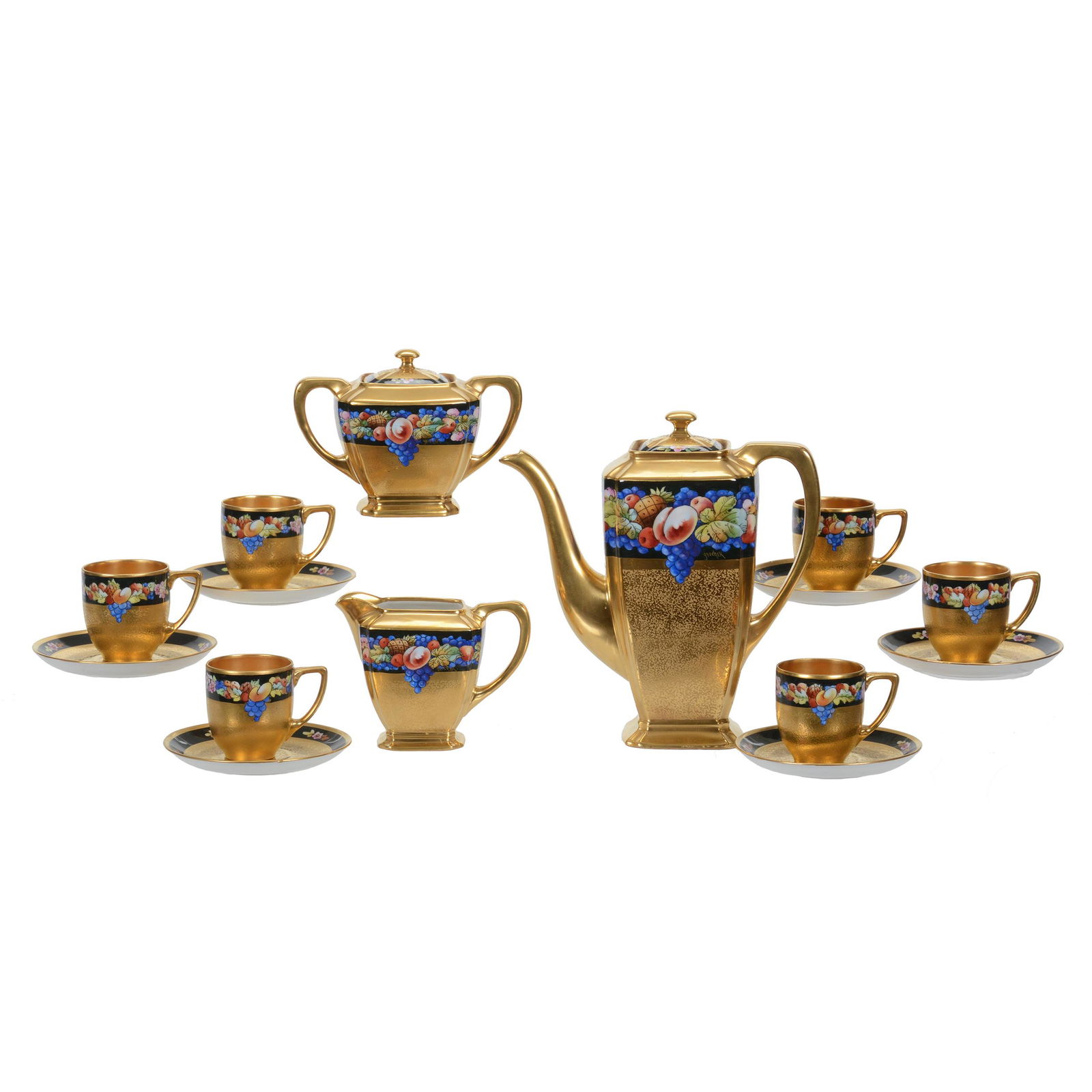Demitasse Set, Pickard Marks, Nine Piece (1 of 6)