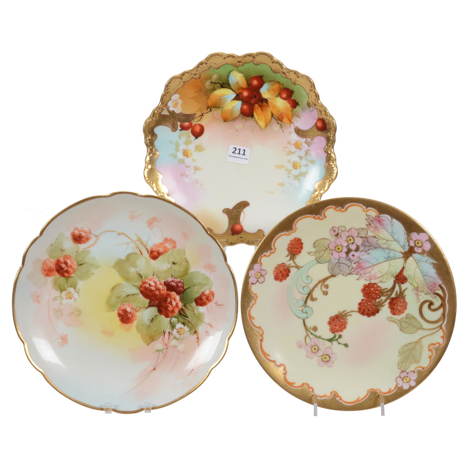 (3) Plates, Pickard Marks #4 And #7 (1 of 5)