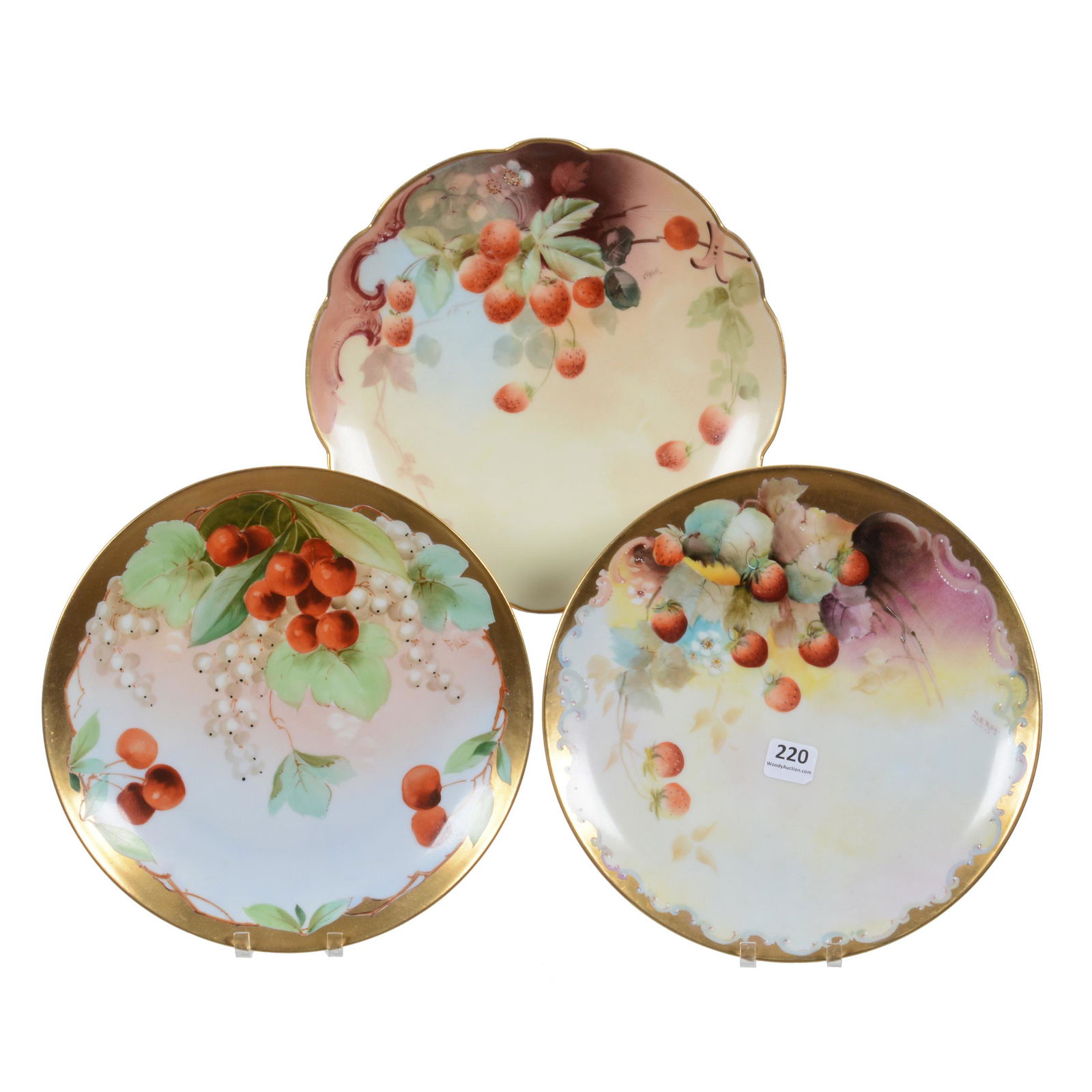 (3) Plates, Pickard Marks #2 And #5 (1 of 5)