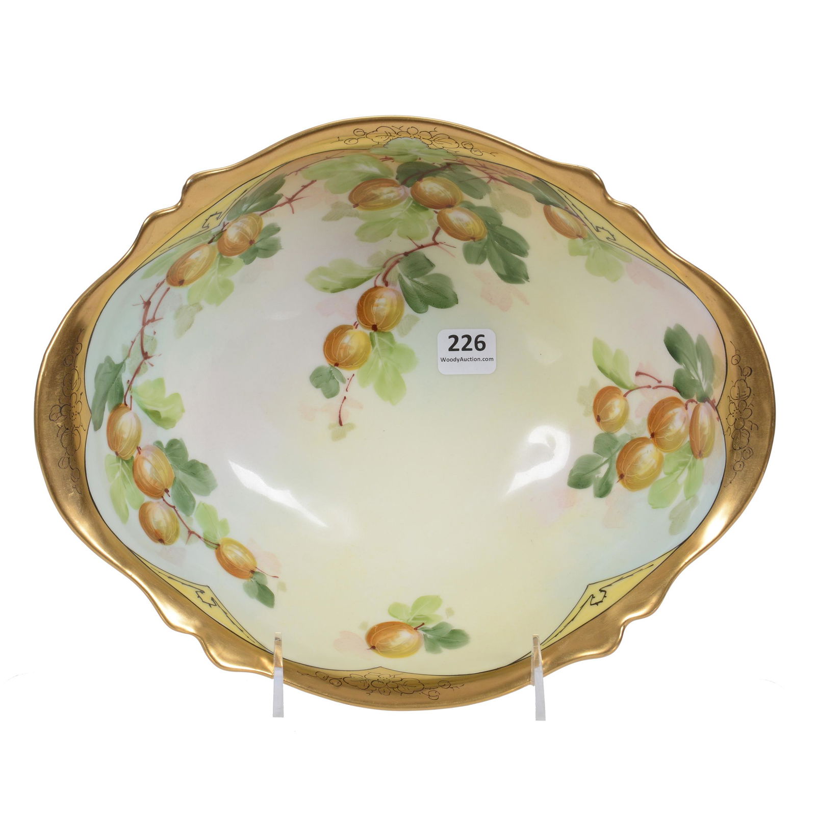 Bowl, Footed, Oval, Pickard Mark #4 (1 of 4)