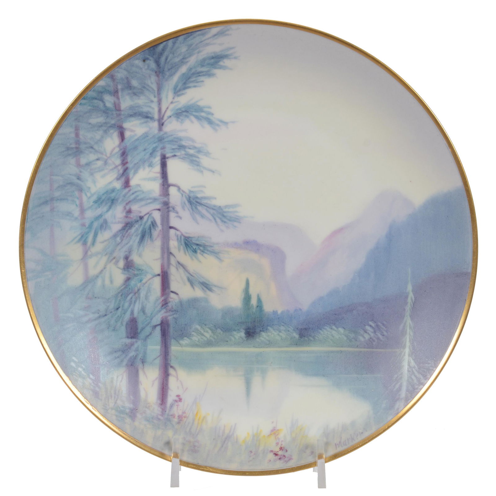 Plate, Pickard Mark #7, Vellum Finish (1 of 3)