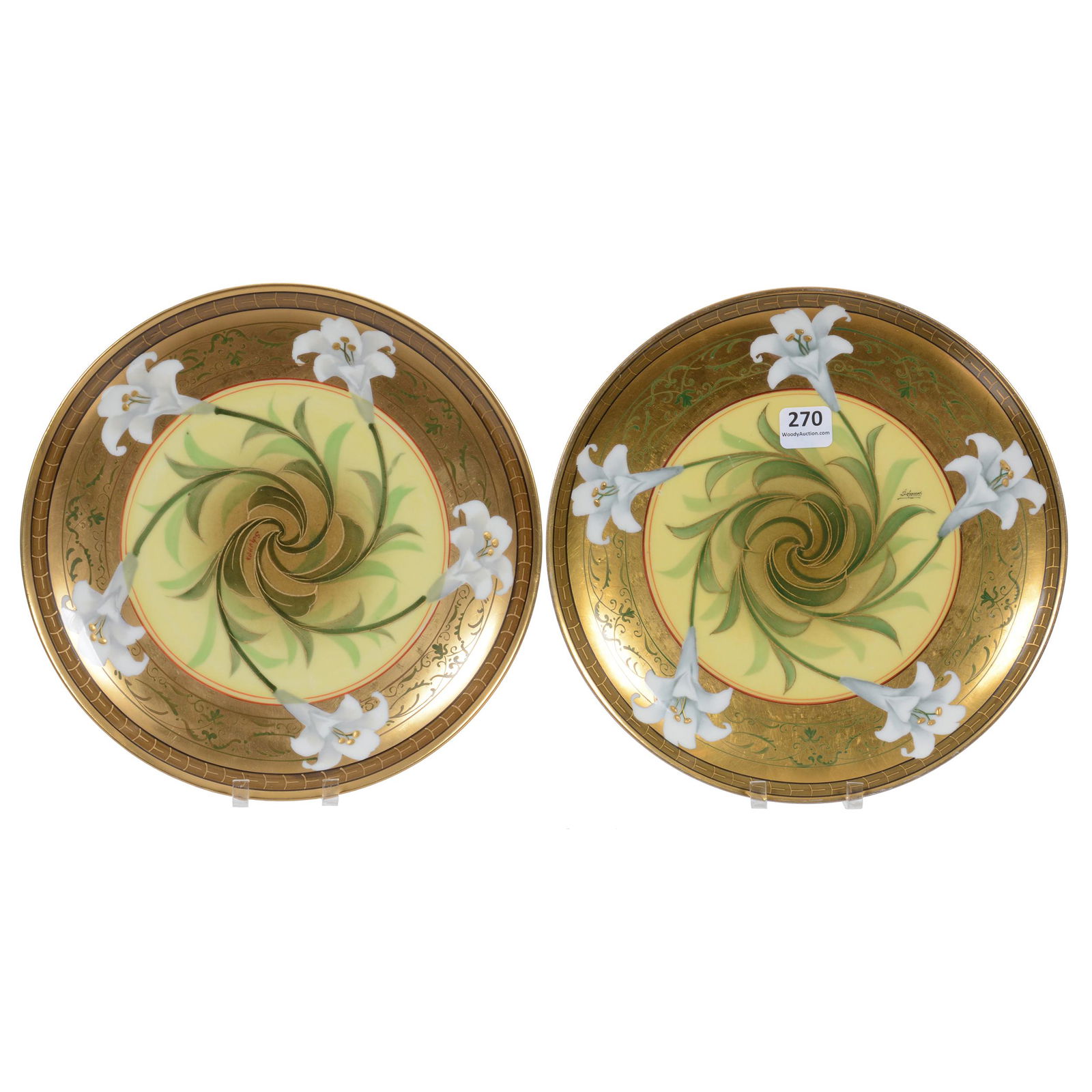 (2) Plates, Pickard Marks #4 And #5 (1 of 4)