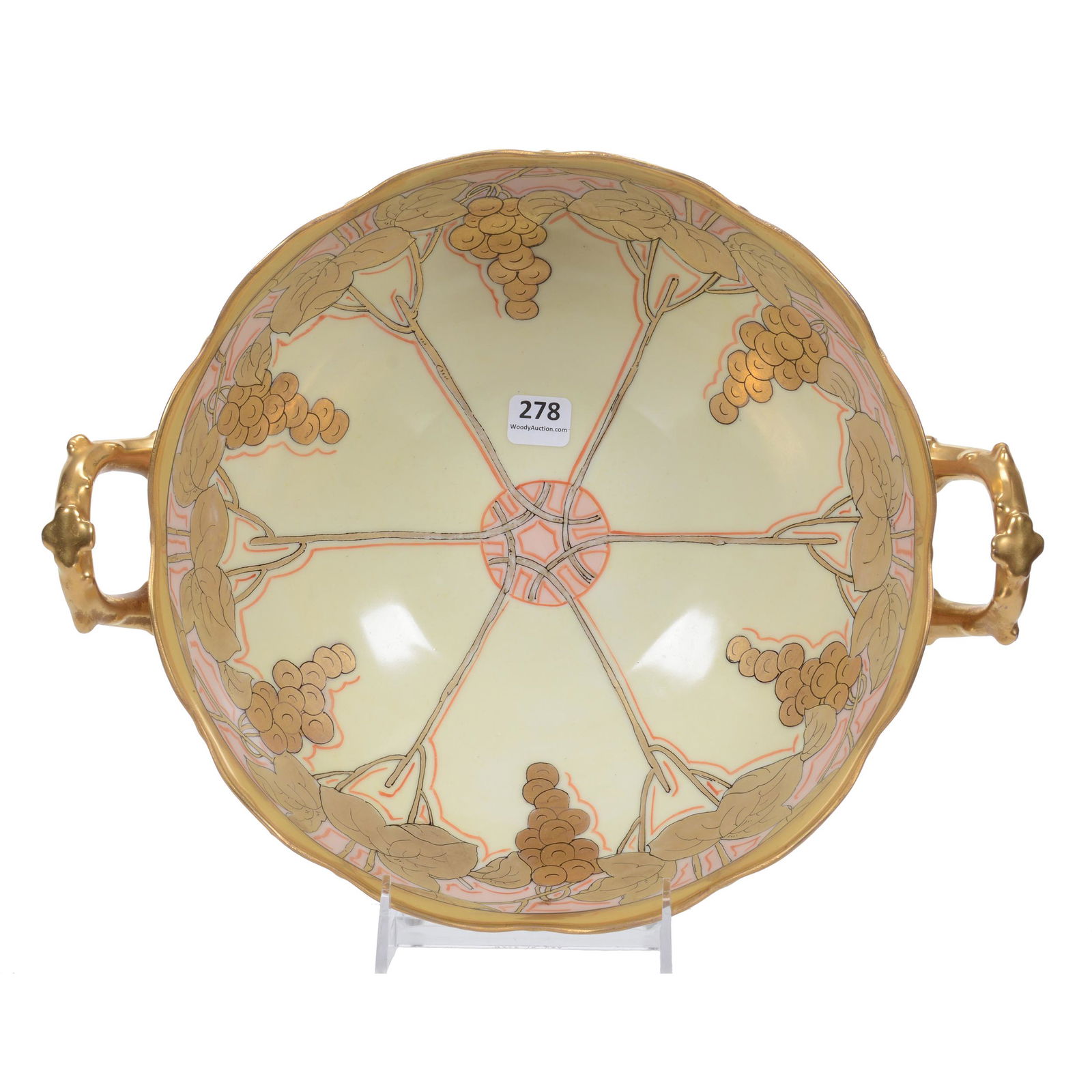 Footed Bowl, Two Handles, Pickard Mark #5 (1 of 4)