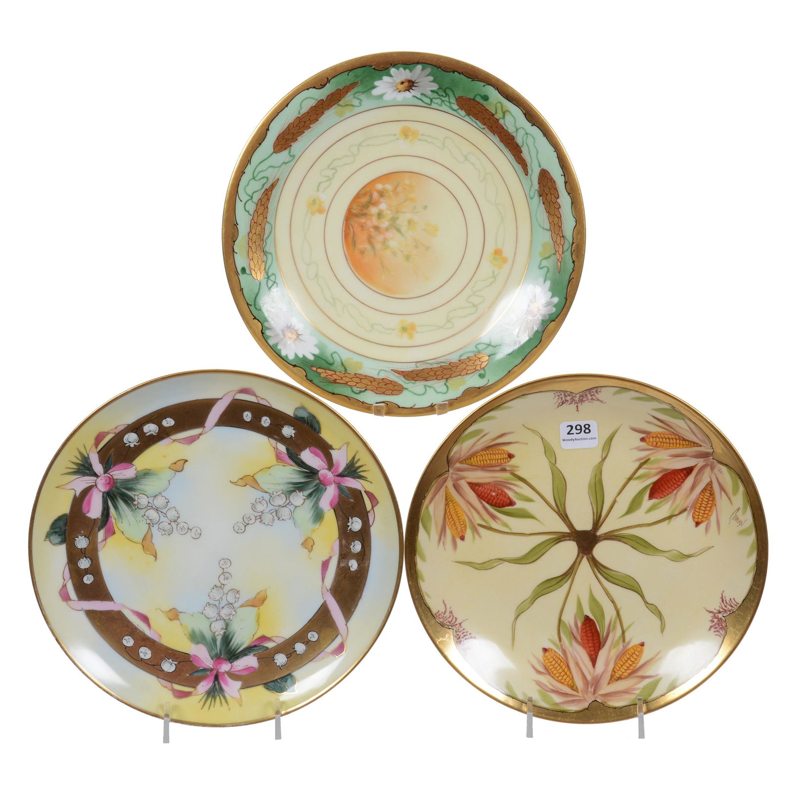 (3) Plates With Various Studio Marks (1 of 4)