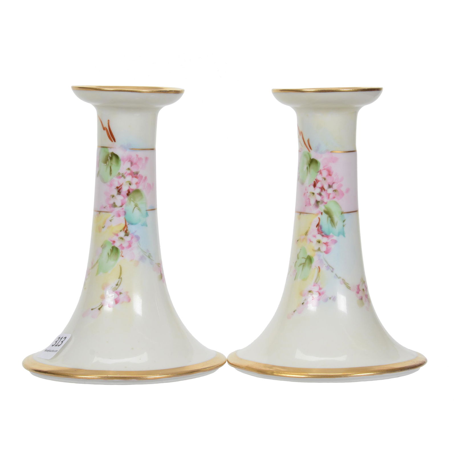 Pair Candlesticks, Pickard Mark #7 (1 of 3)