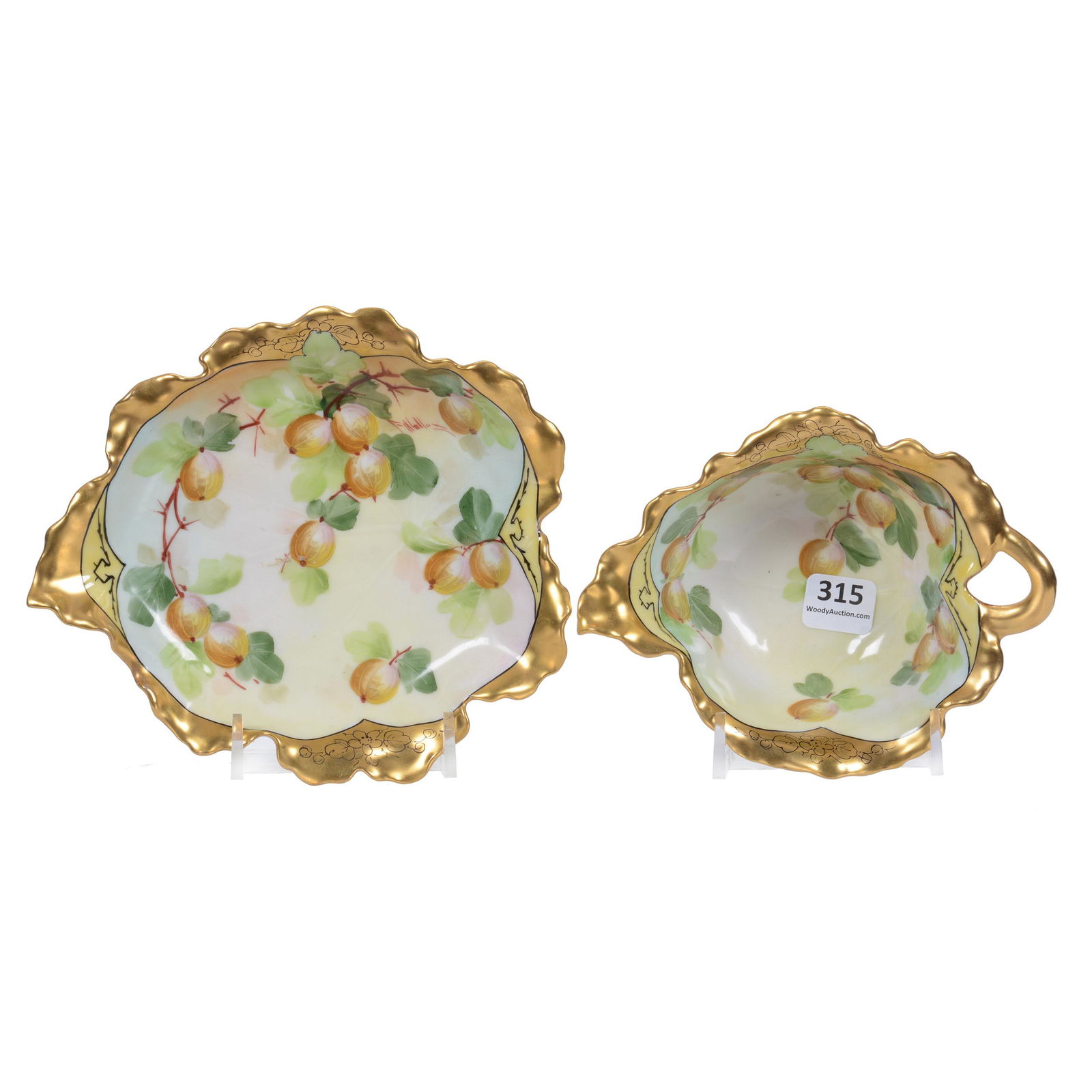 Mayonnaise Bowl And Underplate, Pickard Mark #4 (1 of 3)