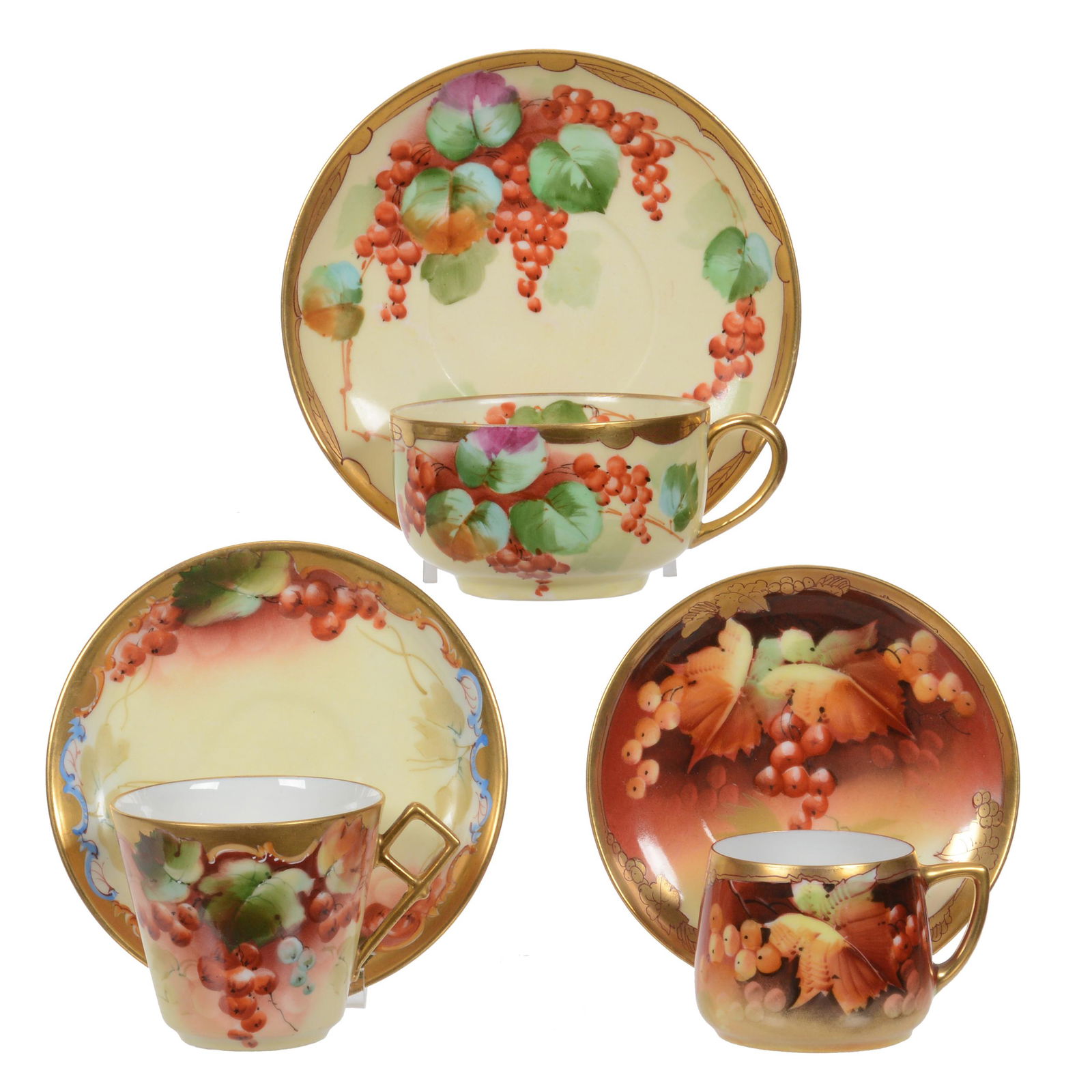 (3) Cups And Saucers Marked Pickard (1 of 4)