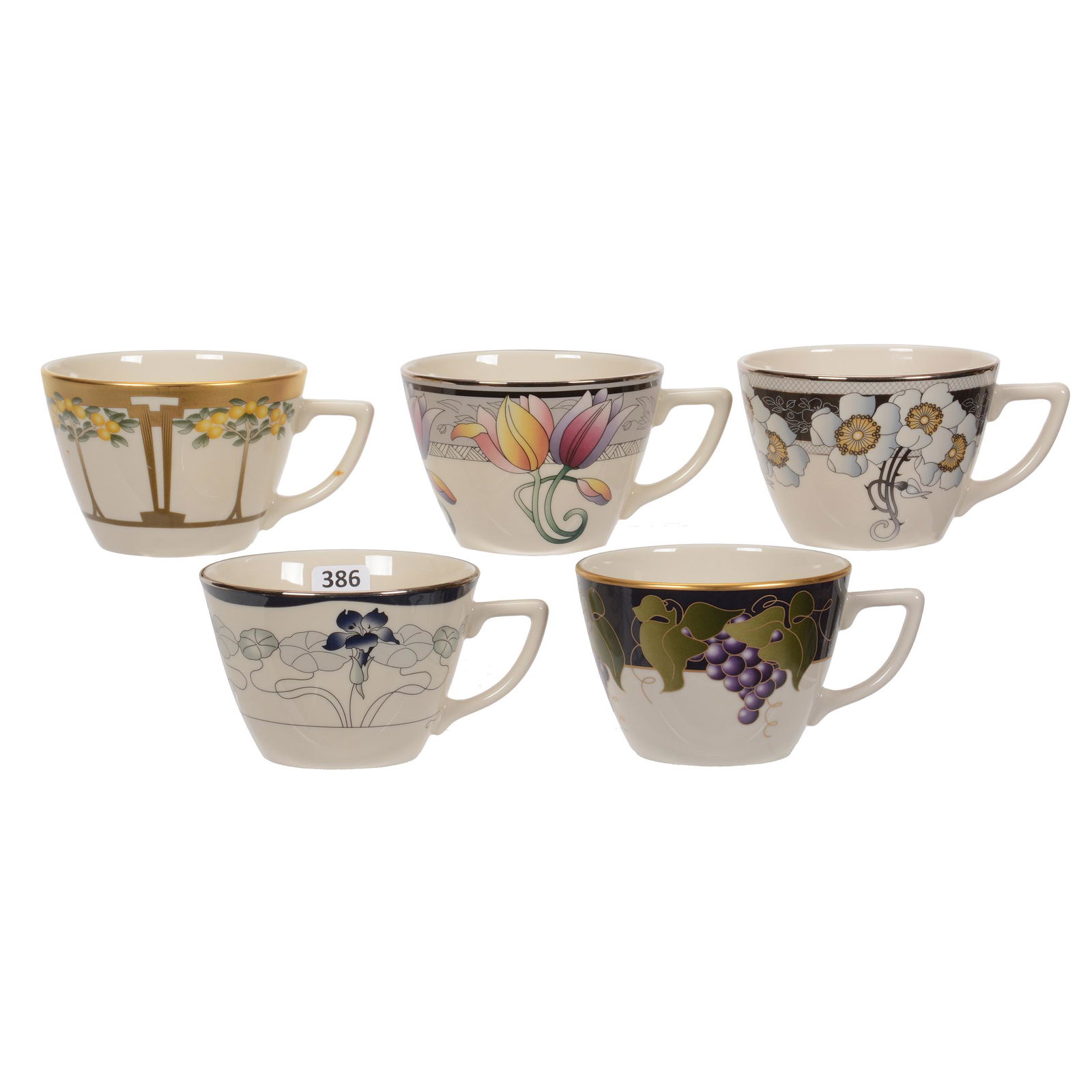 (5) Dessert Mugs Marked Pickard (1 of 3)
