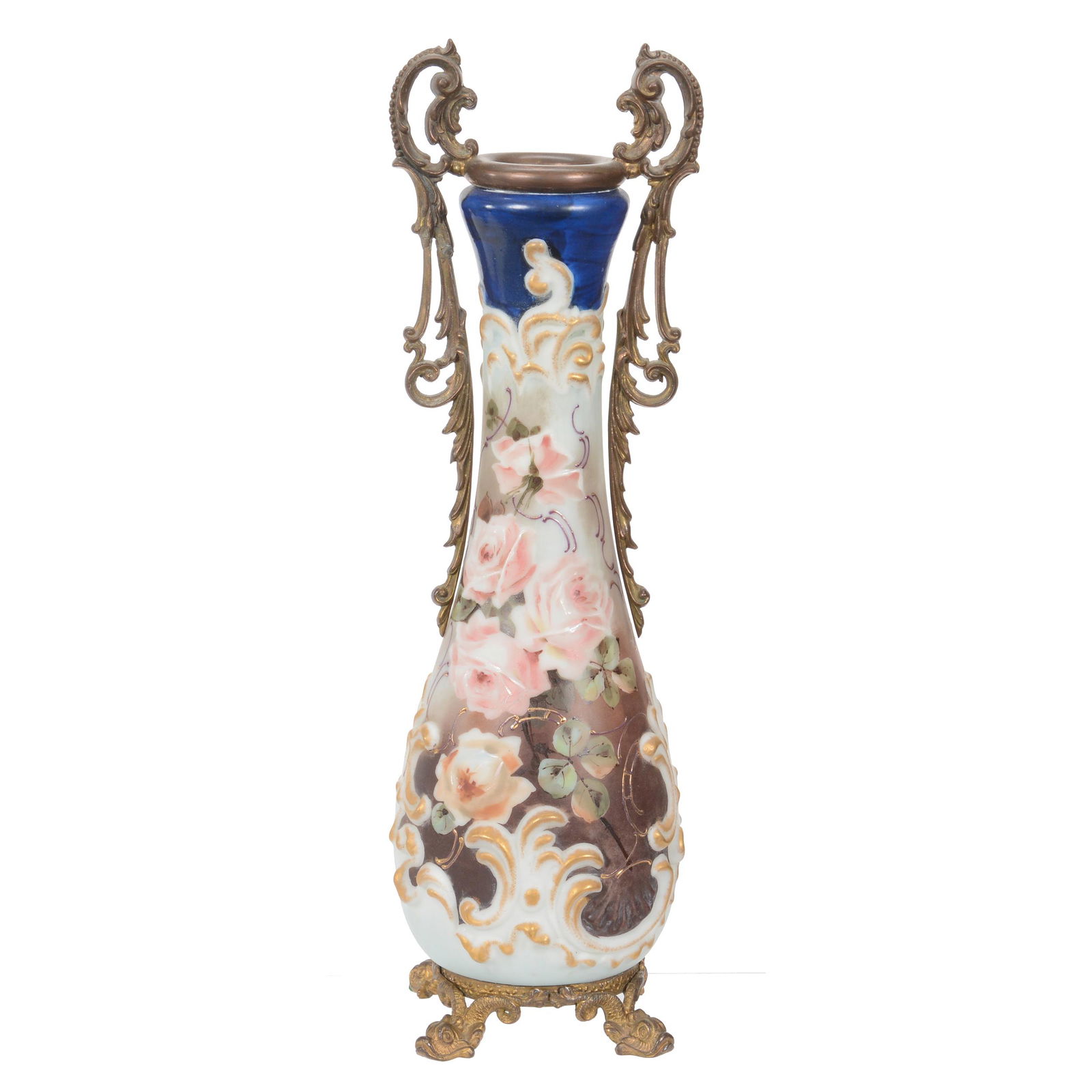 Vase, Wave Crest (Stamp Mark) Art Glass (1 of 4)