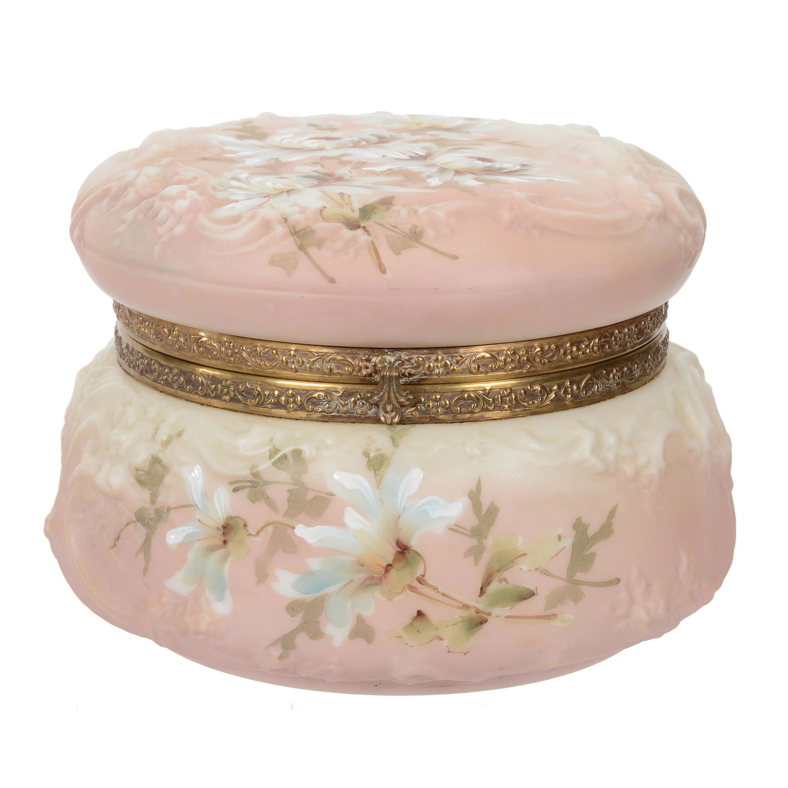 Dresser Box Marked Nakara Art Glass (1 of 4)