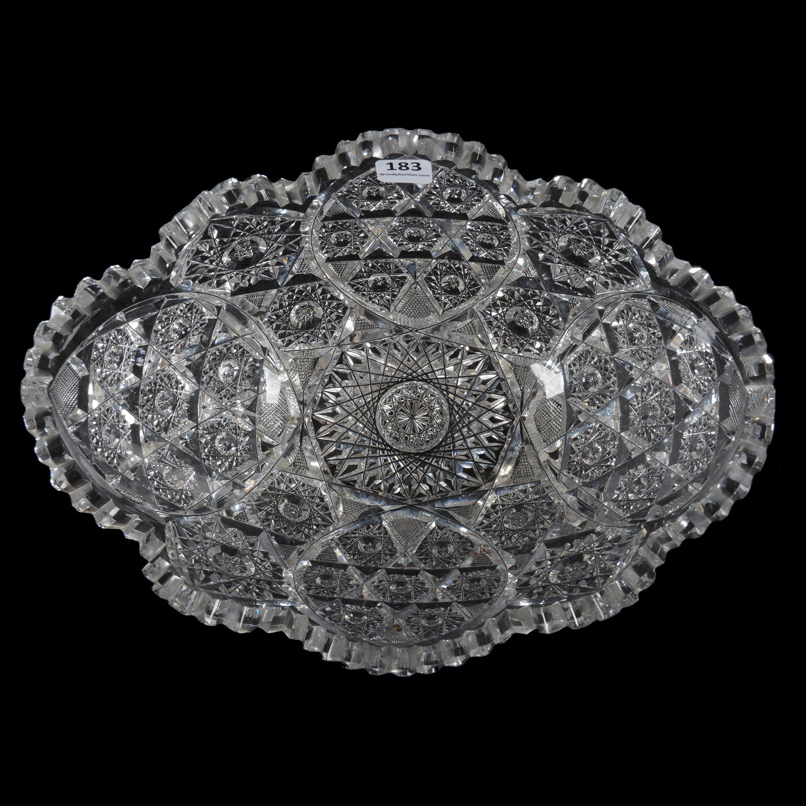 Banana Bowl, American Brilliant Cut Glass (1 of 3)