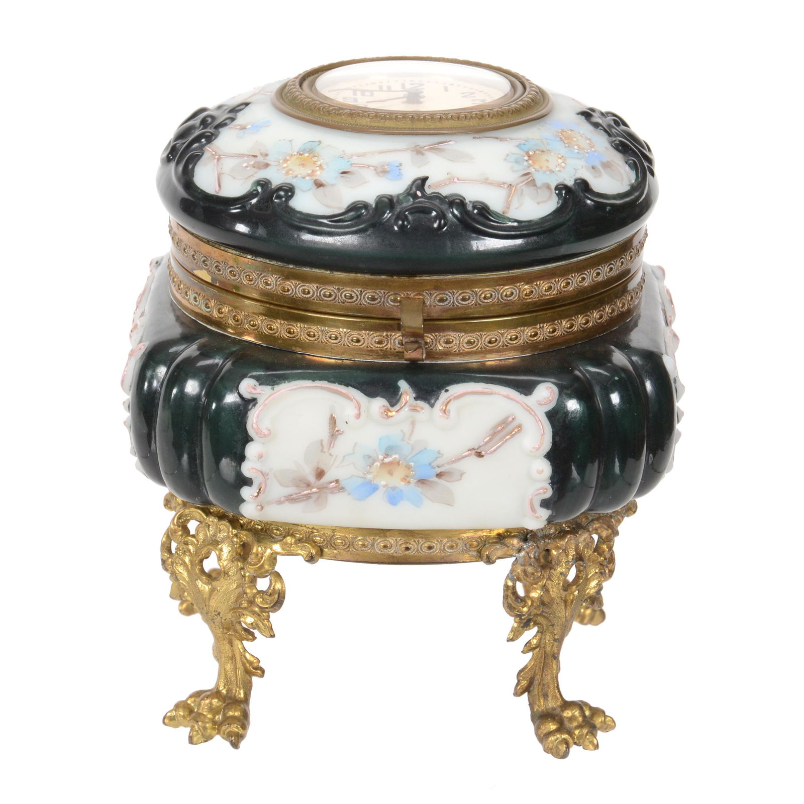 Jewel Box, Inset Clock Lid, Wave Crest (Banner Mark) (1 of 5)