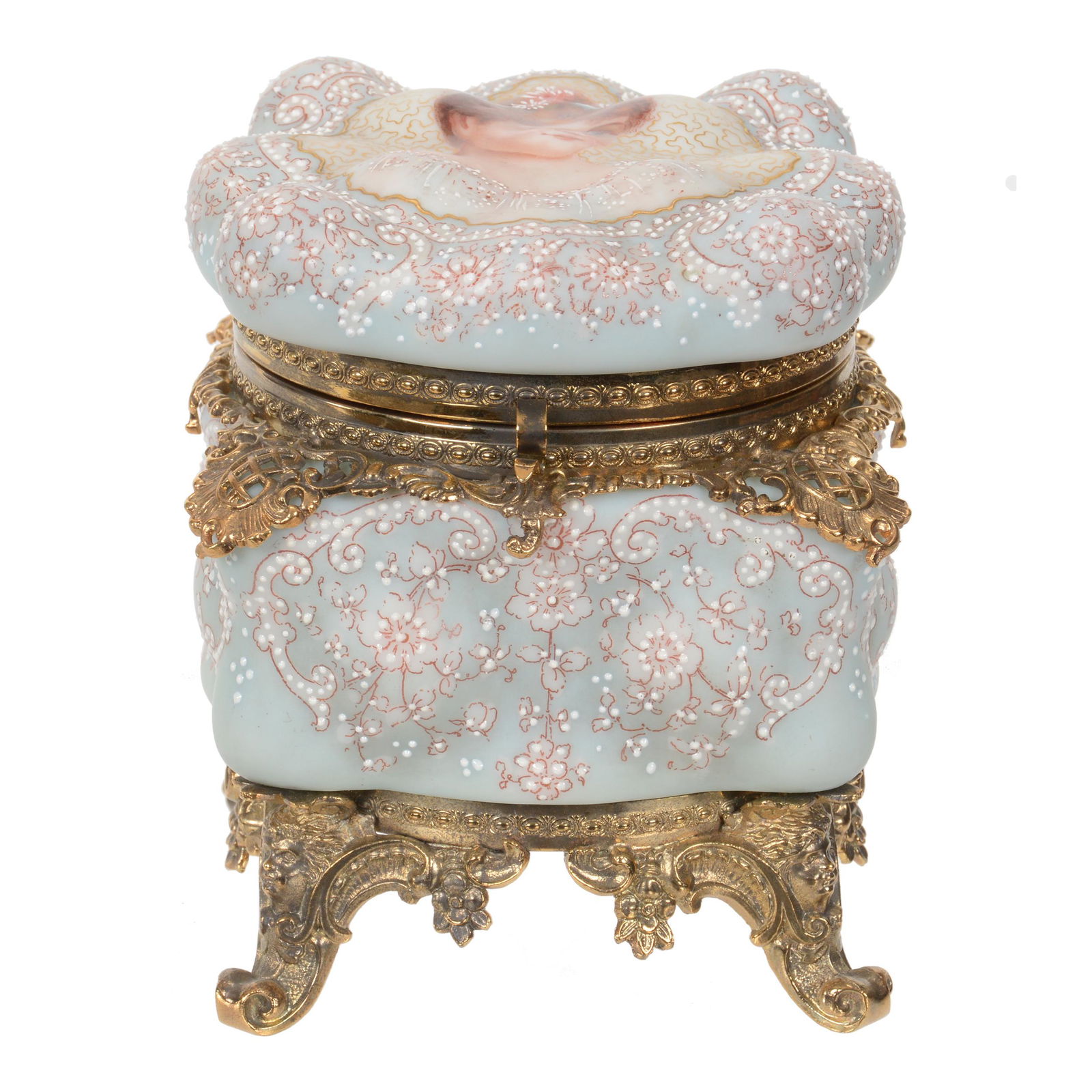 Jewel Box, Wave Crest (Banner Mark) Art Glass (1 of 4)