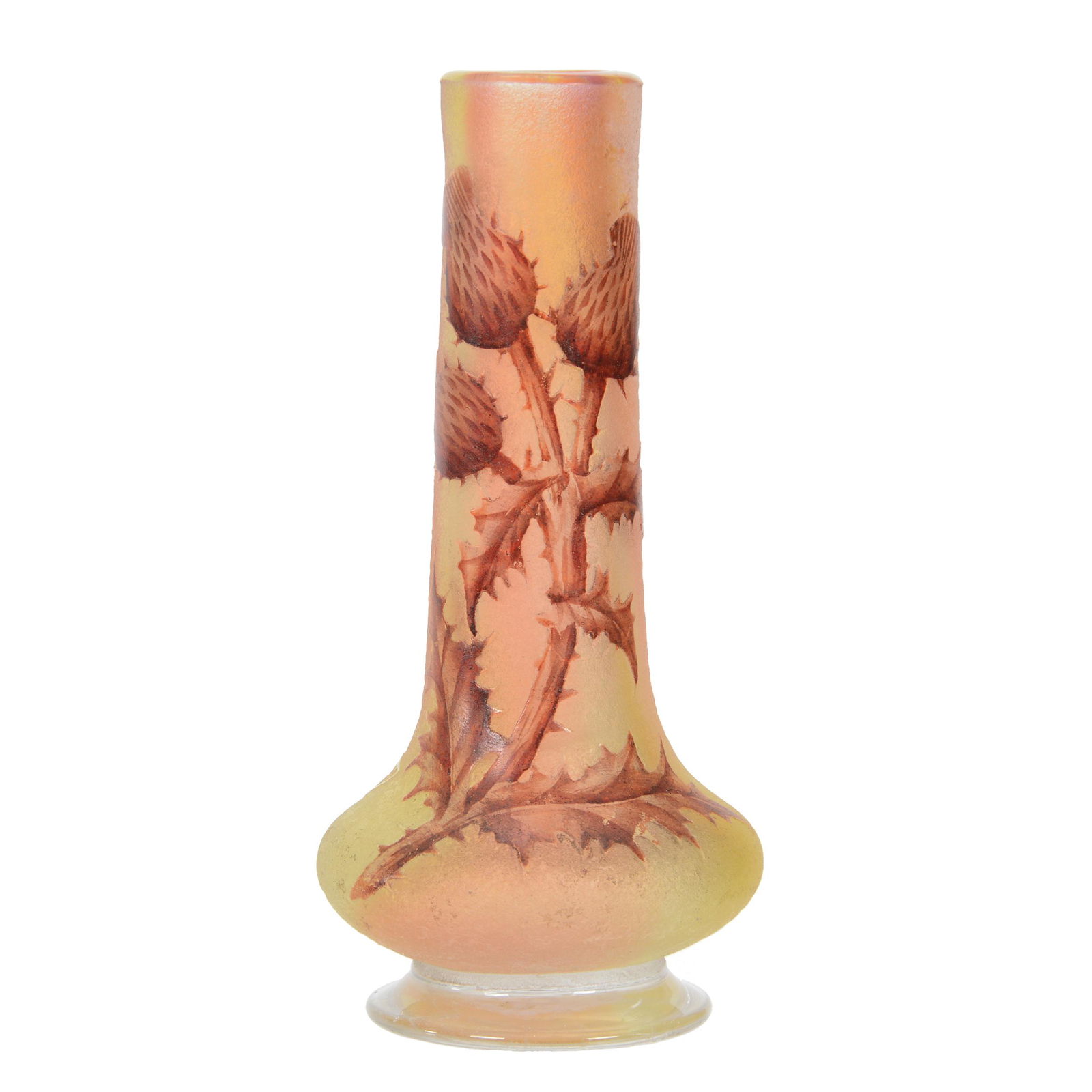 Vase, Signed Daum Nancy French Cameo Art Glass (1 of 4)