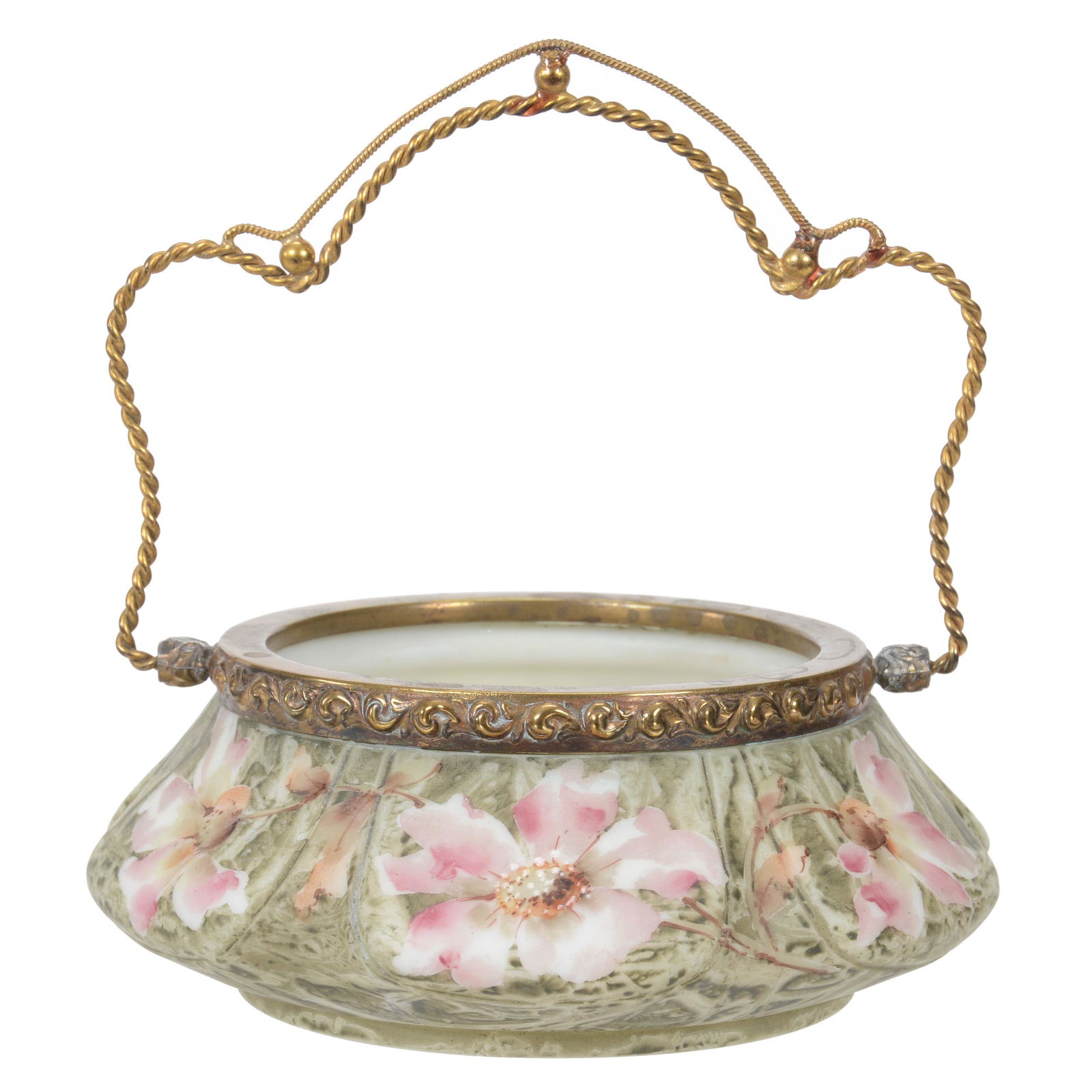 Handled Bon-Bon, Marked Kelva Art Glass (1 of 3)