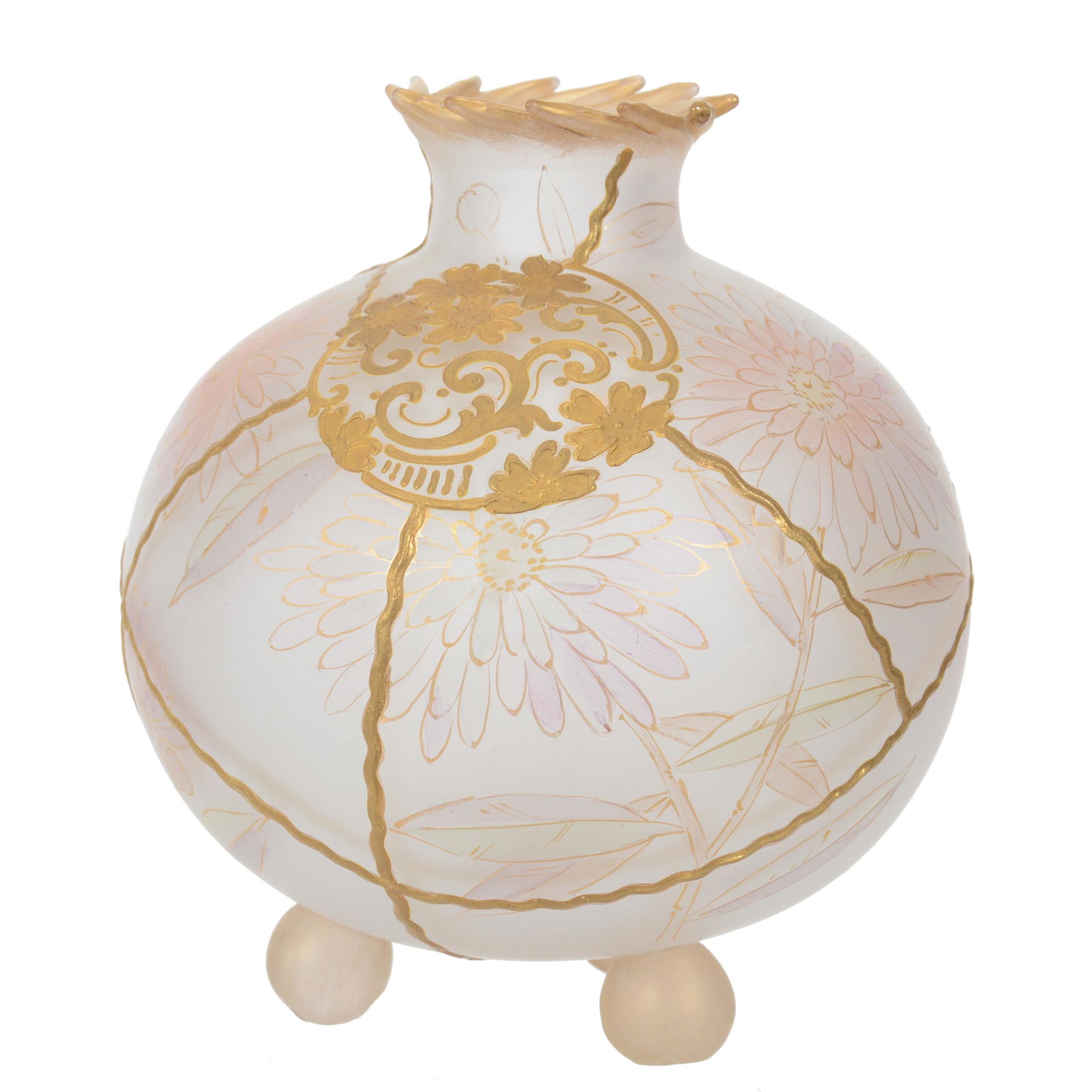 Vase, Marked Royal Flemish #588 Art Glass (1 of 4)