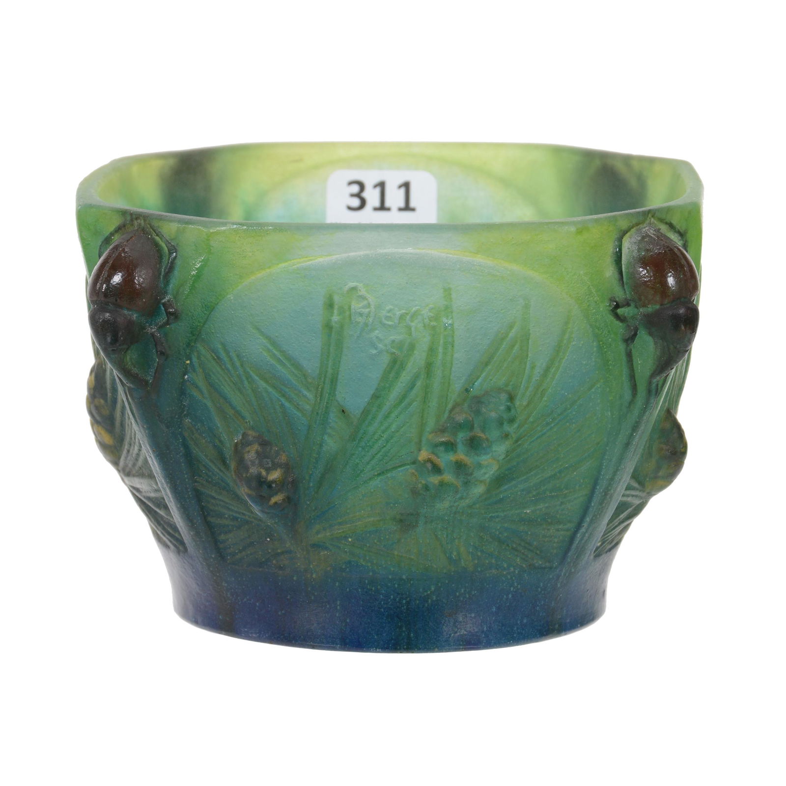 Bowl, A. Walter Nancy Pate-De-Verre French Art Glass (1 of 5)