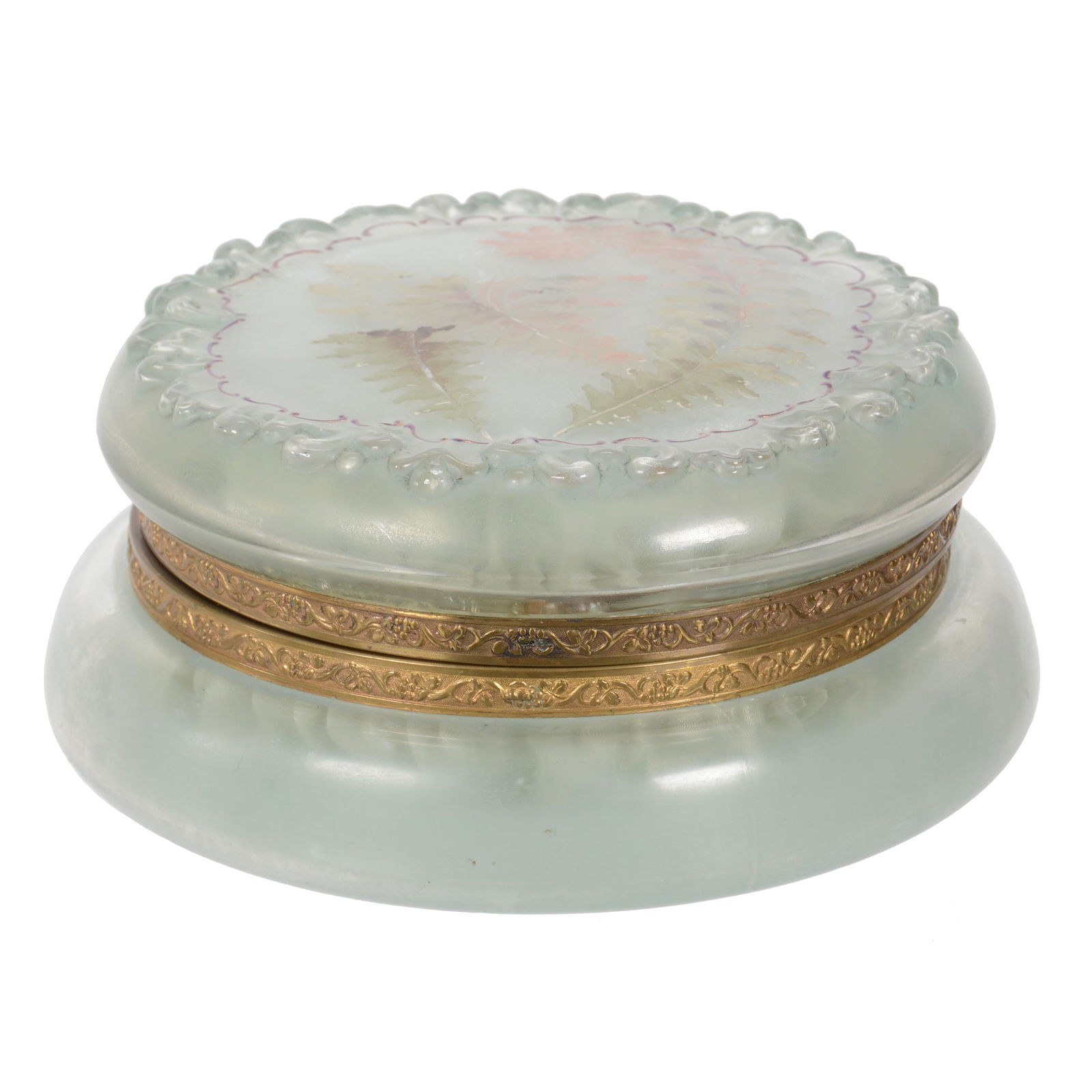 Dresser Box, Wave Crest (Stamp Mark), Art Glass (1 of 5)