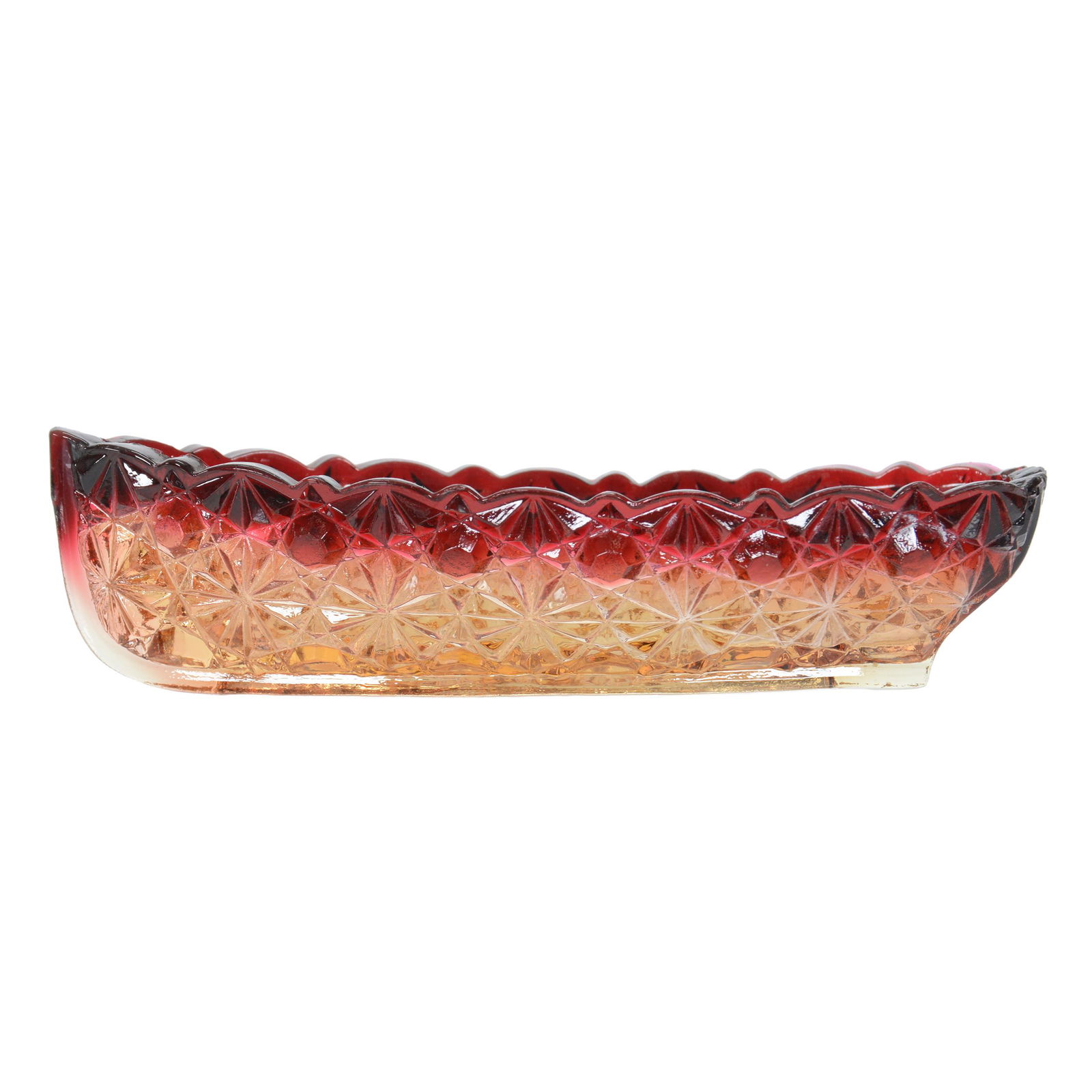 Salt Dip, Button and Daisy Pattern Glass (1 of 3)