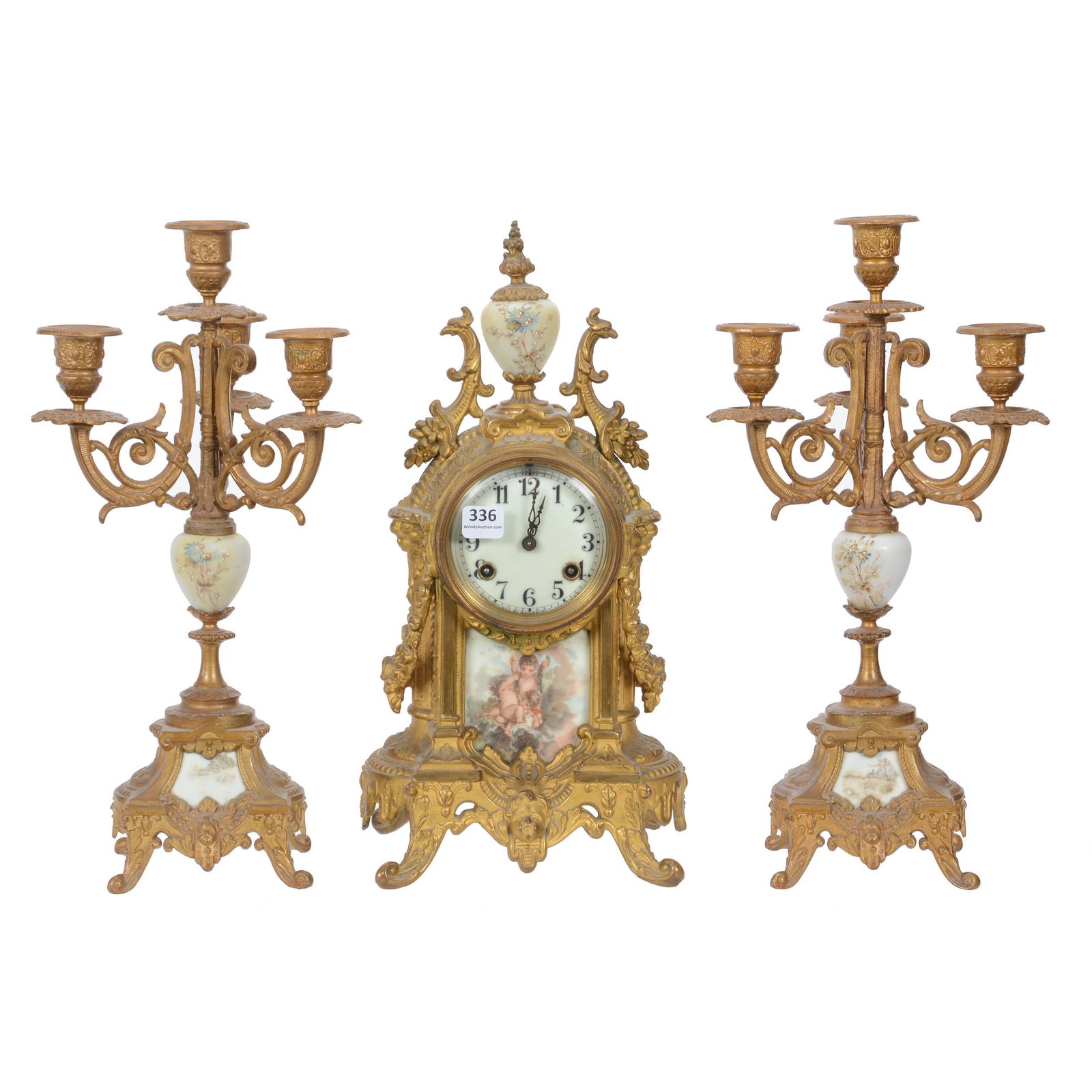 Clock Set, Three Piece, Waterbury Clock Case (1 of 3)