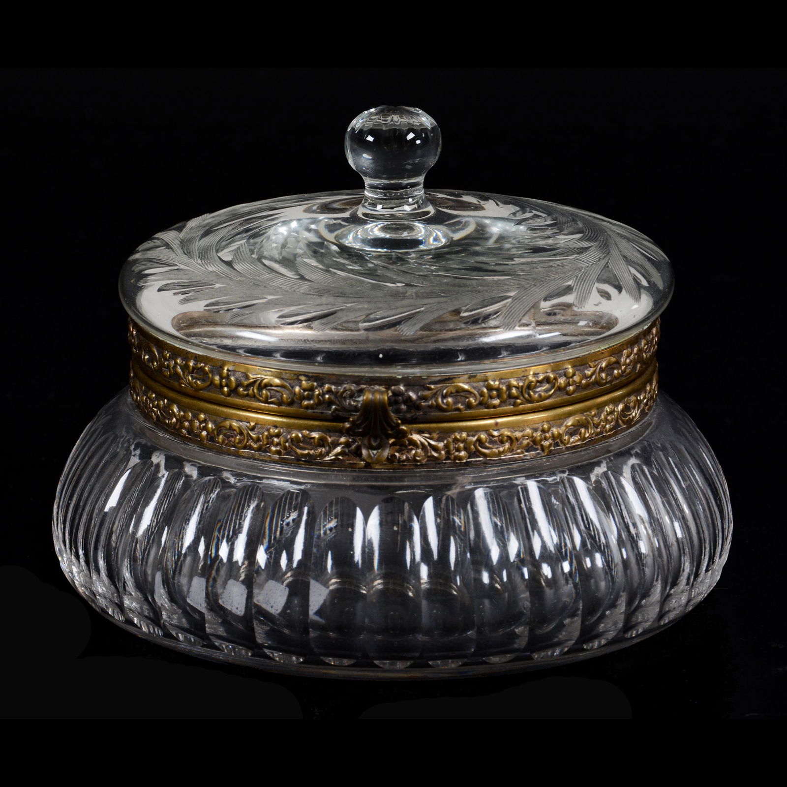 Jewel Box, American Brilliant Cut Glass (1 of 3)