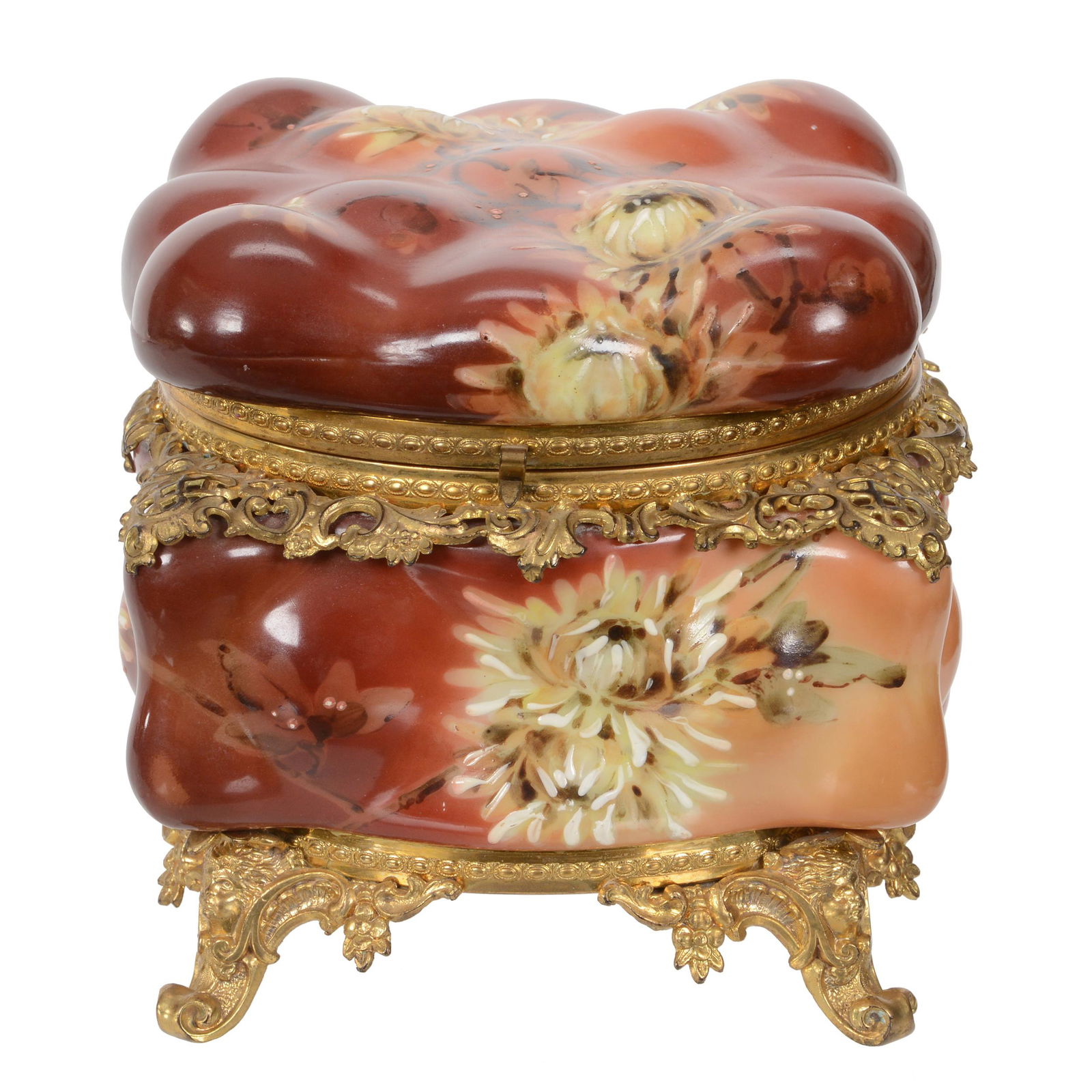 Dresser Box, Wave Crest (Banner Mark) Art Glass (1 of 4)