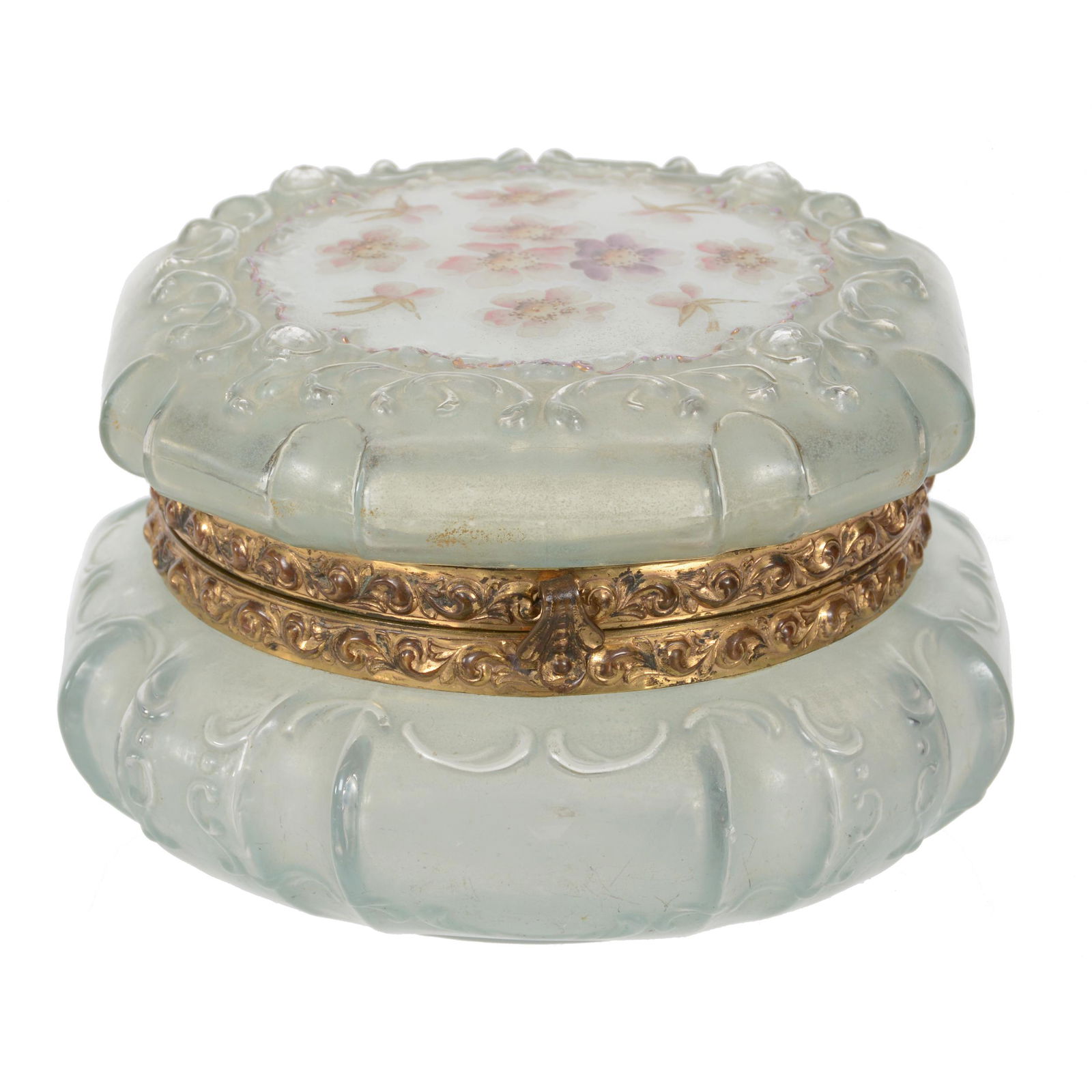 Jewel Box, Wave Crest (Stamp Mark) Art Glass (1 of 4)