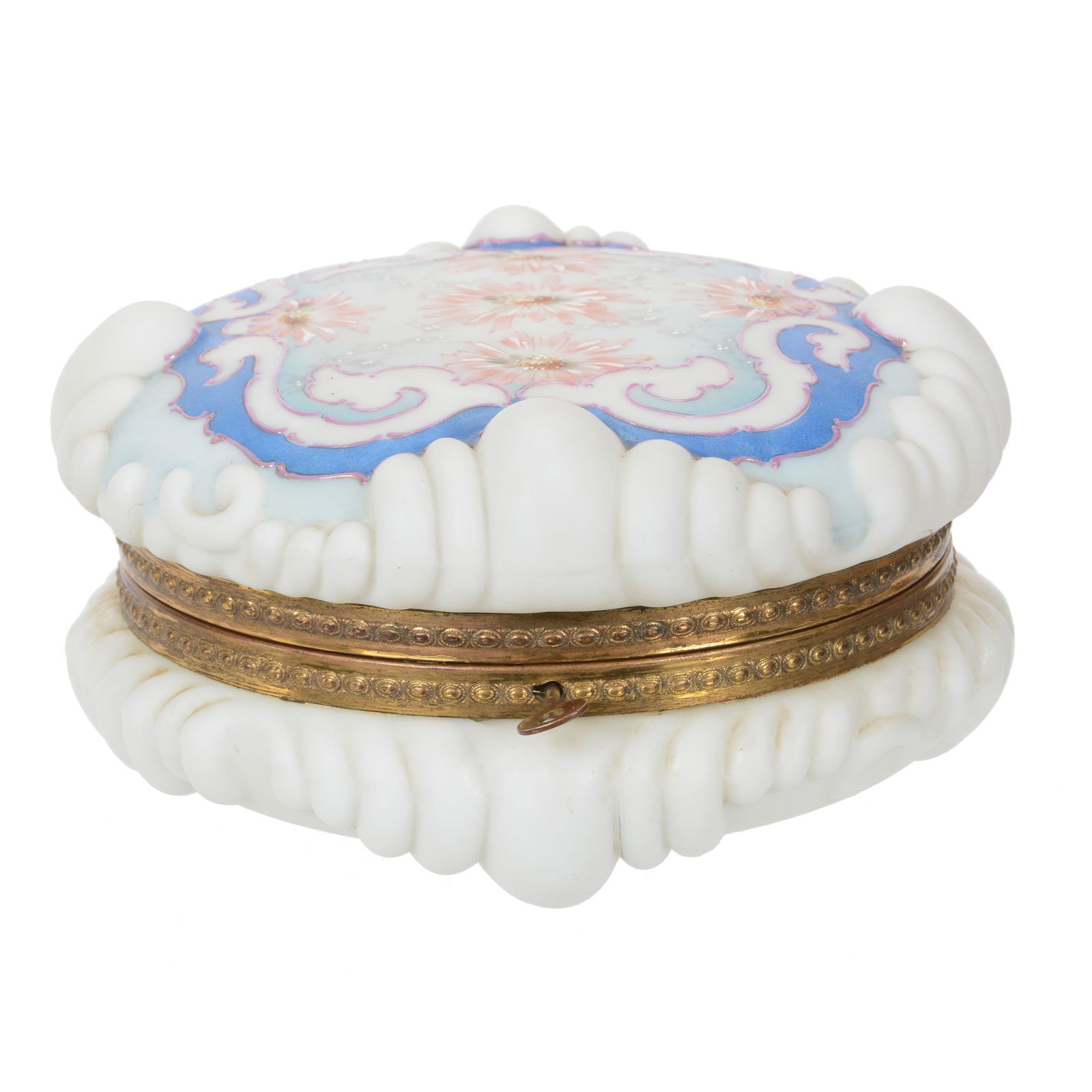 Dresser Box, Wave Crest (Stamp Mark), Art Glass (1 of 4)