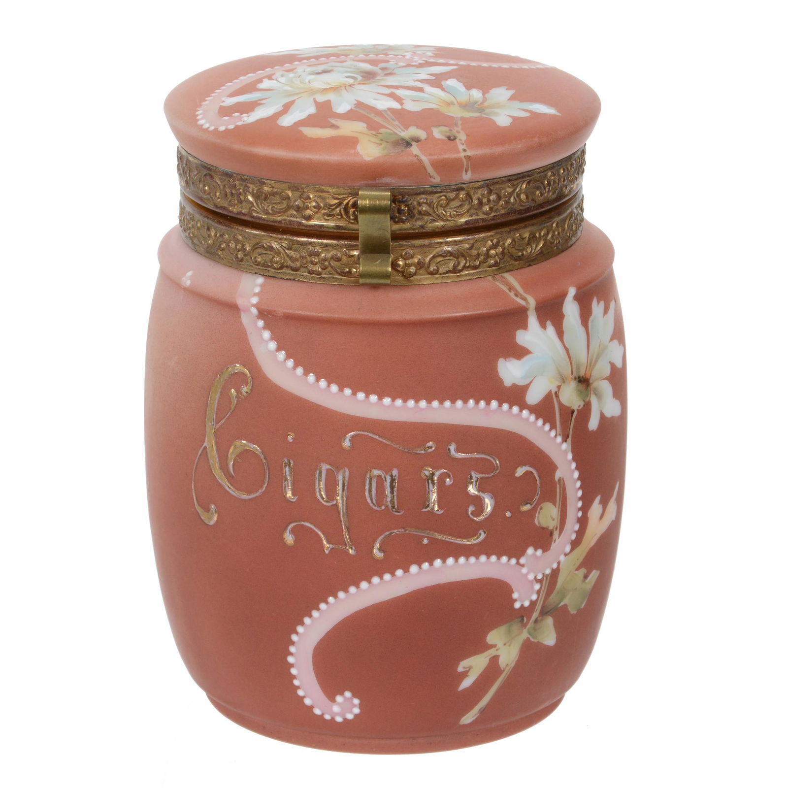 Humidor, Marked Nakara Art Glass (1 of 4)